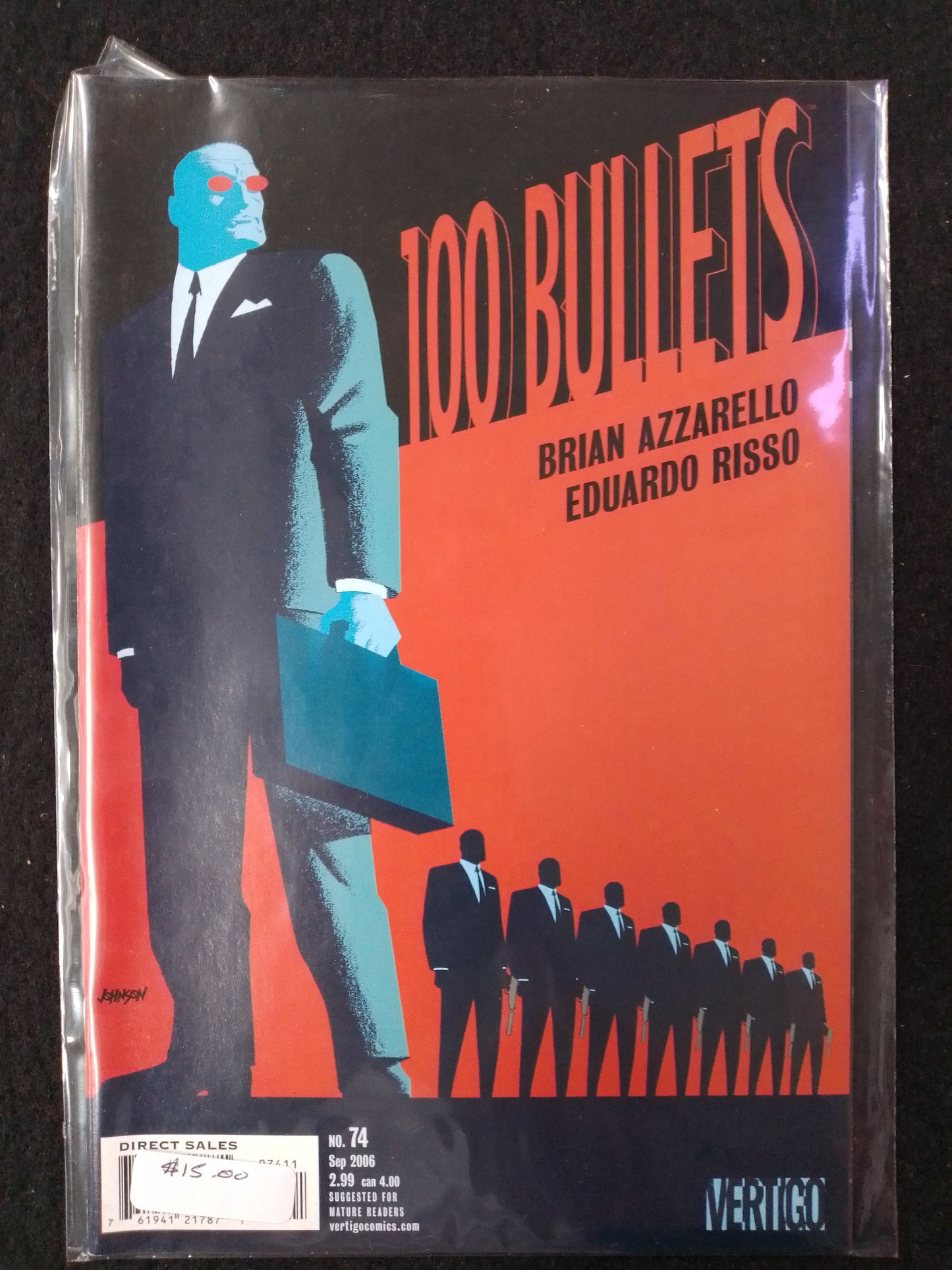 100 Bullets Issue 74 - Vertigo Comics - By Brian Azarello Comic Book - N09067