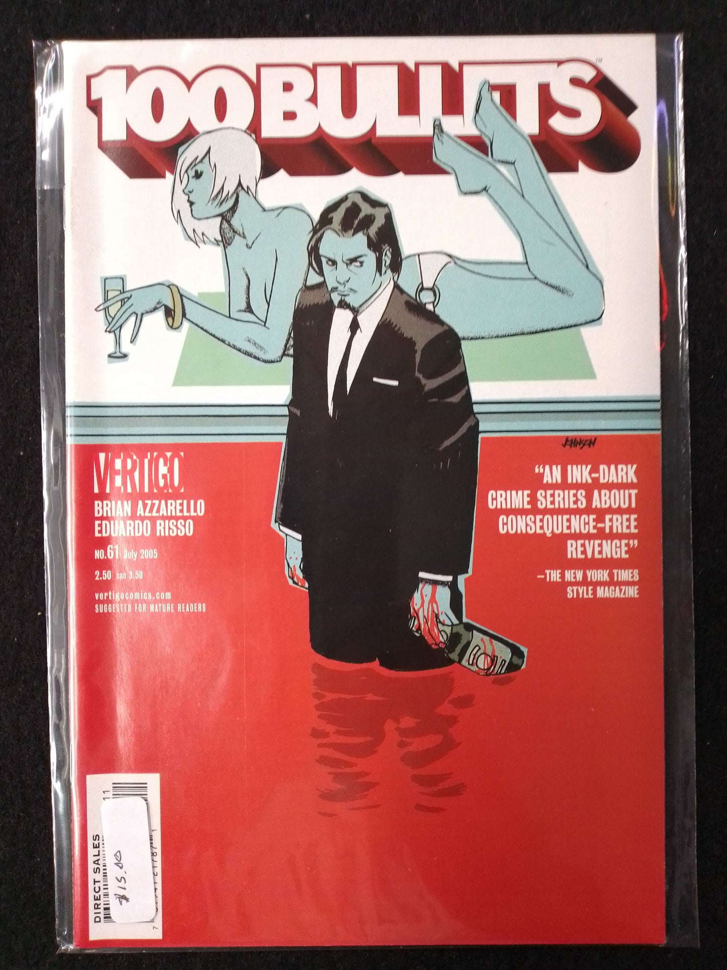100 Bullets Issue 61 - Vertigo Comics - By Brian Azarello Comic Book - N09073