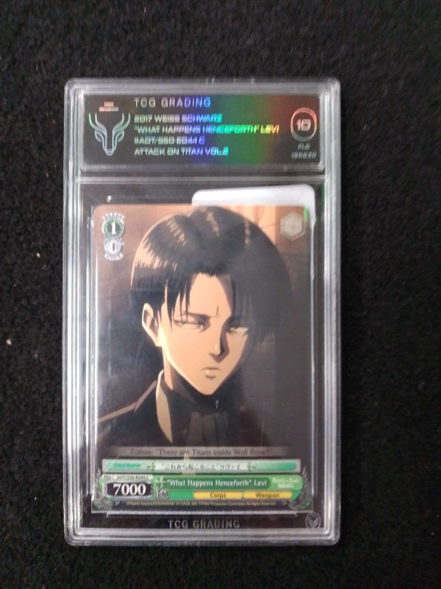 WEISS SCHWARZ "WHAT HAPPENS HENCEFORTH" LEVI - TCG GRADED CARD 10 - N09415