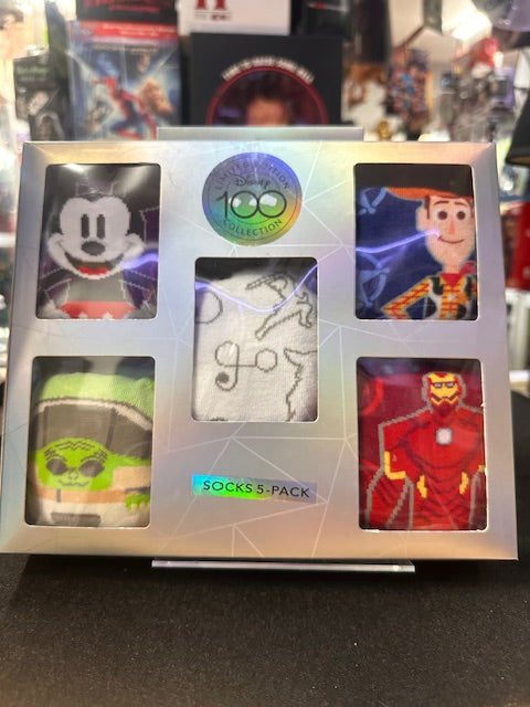 Disney - Disney 100 Character Socks 5-Pack