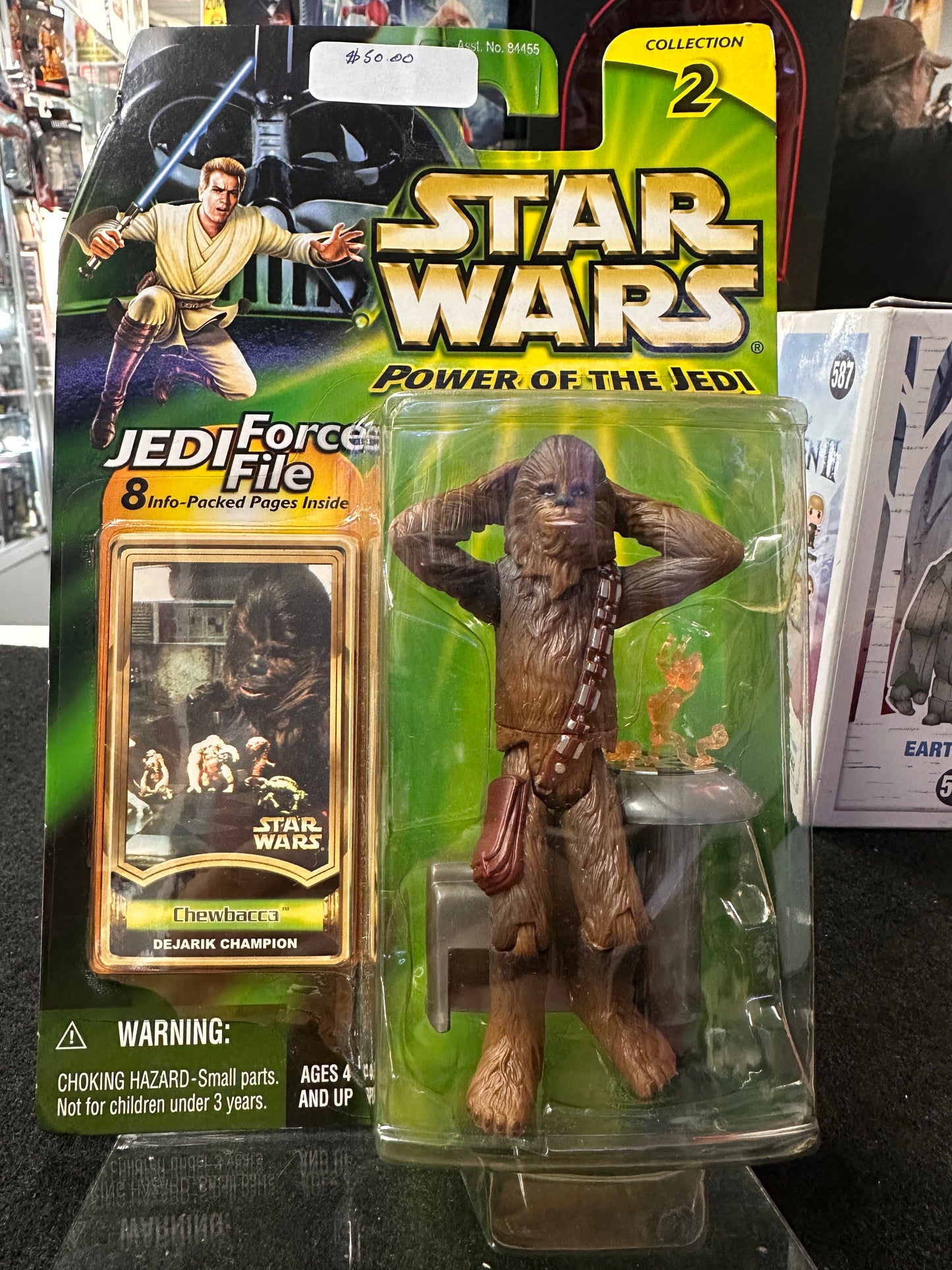 Star Wars Power of the Jedi Chewbacca Dejarik Champion Action Figure 2000 Hasbro