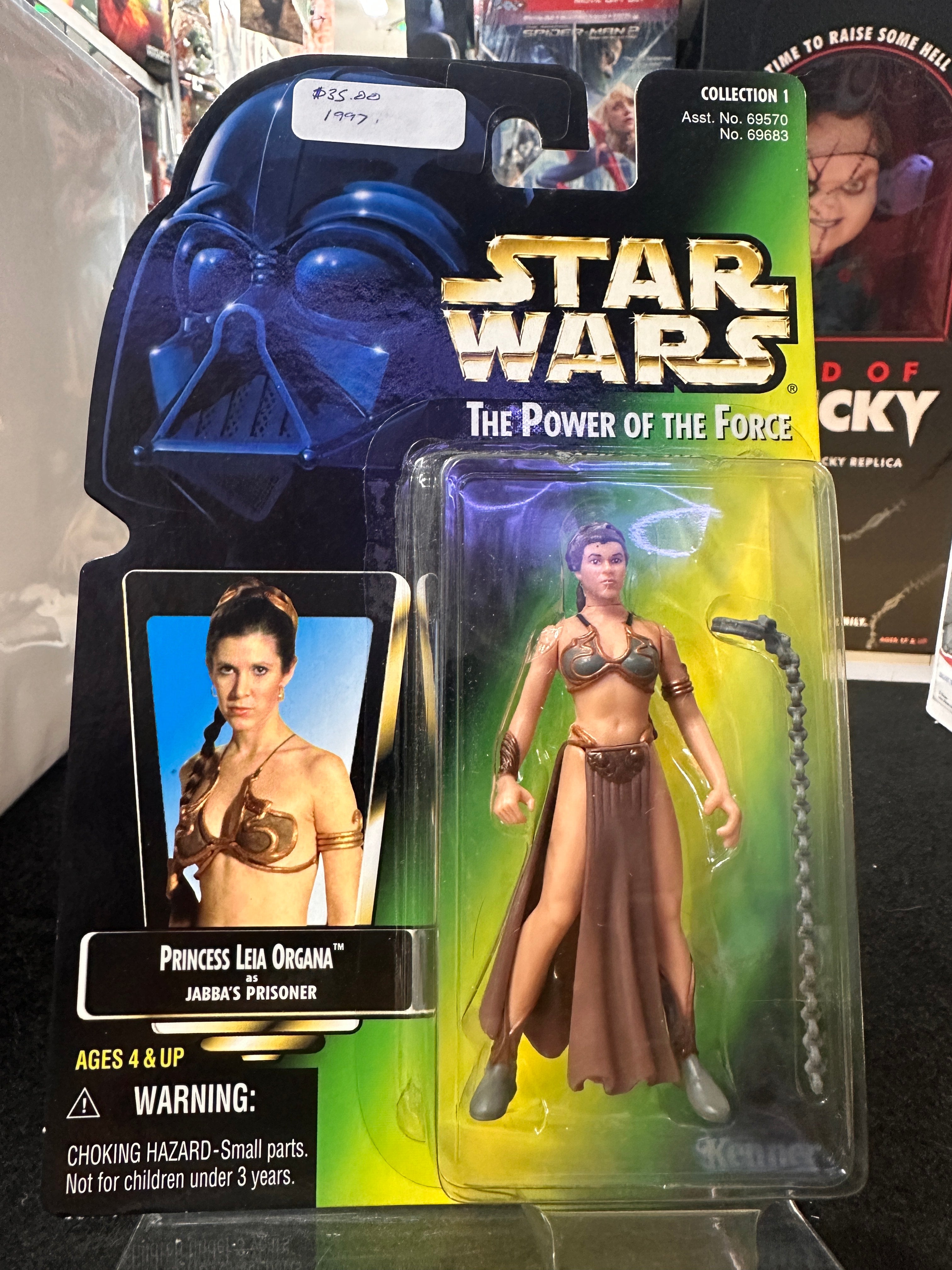 Figurine Star Wars POTF - Princesse Leia Prisonnière De Jabba - MOC 1997