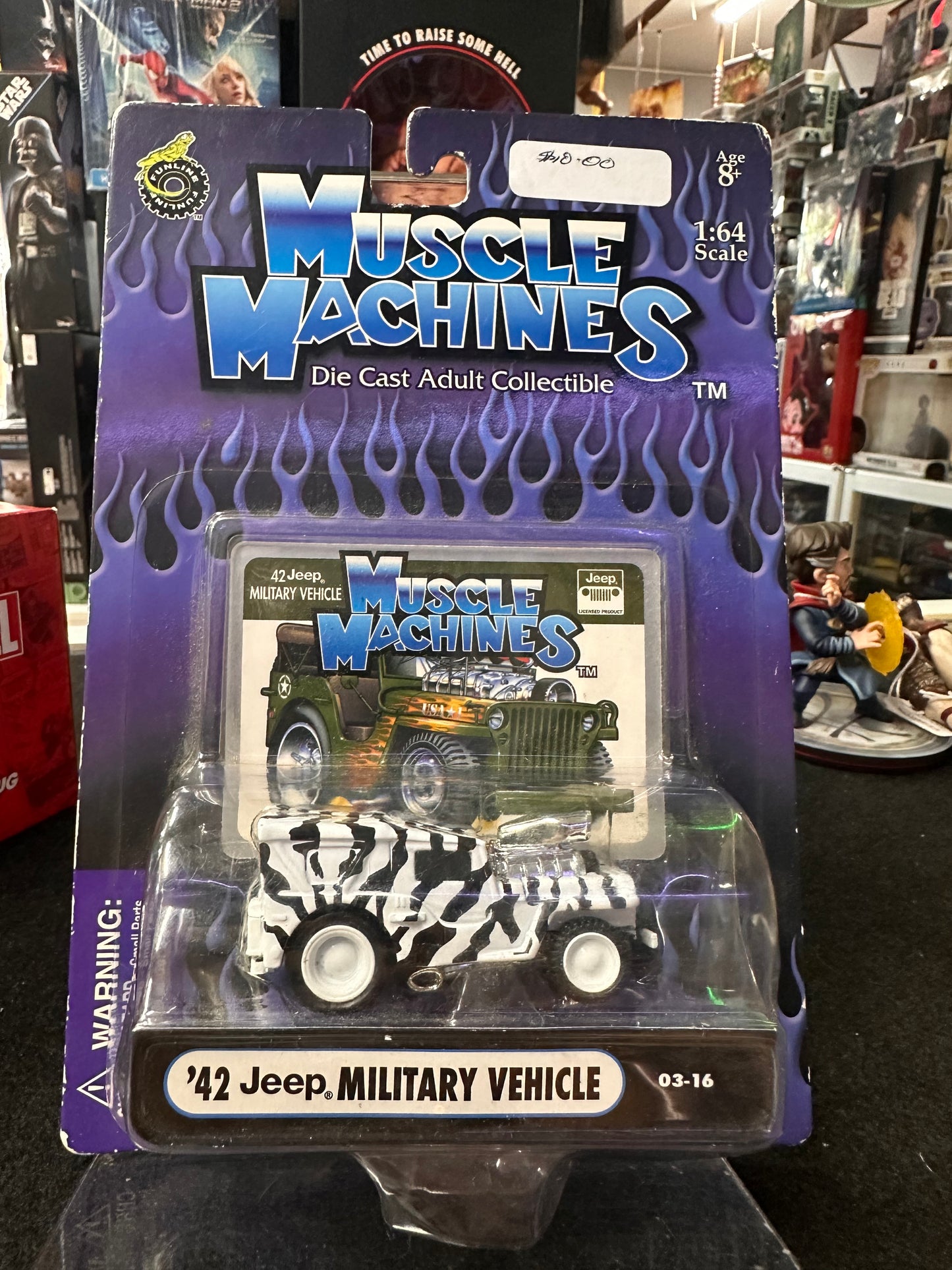 Muscle Machines Die Cast Adult Collectible 42 Jeep Military Vehicle