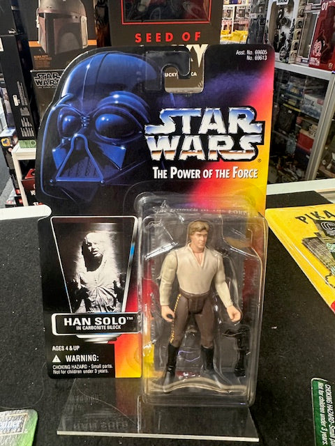Star Wars - Hans Solo IN Carbonite - New 1996 - The Power Of the Force - Kenner