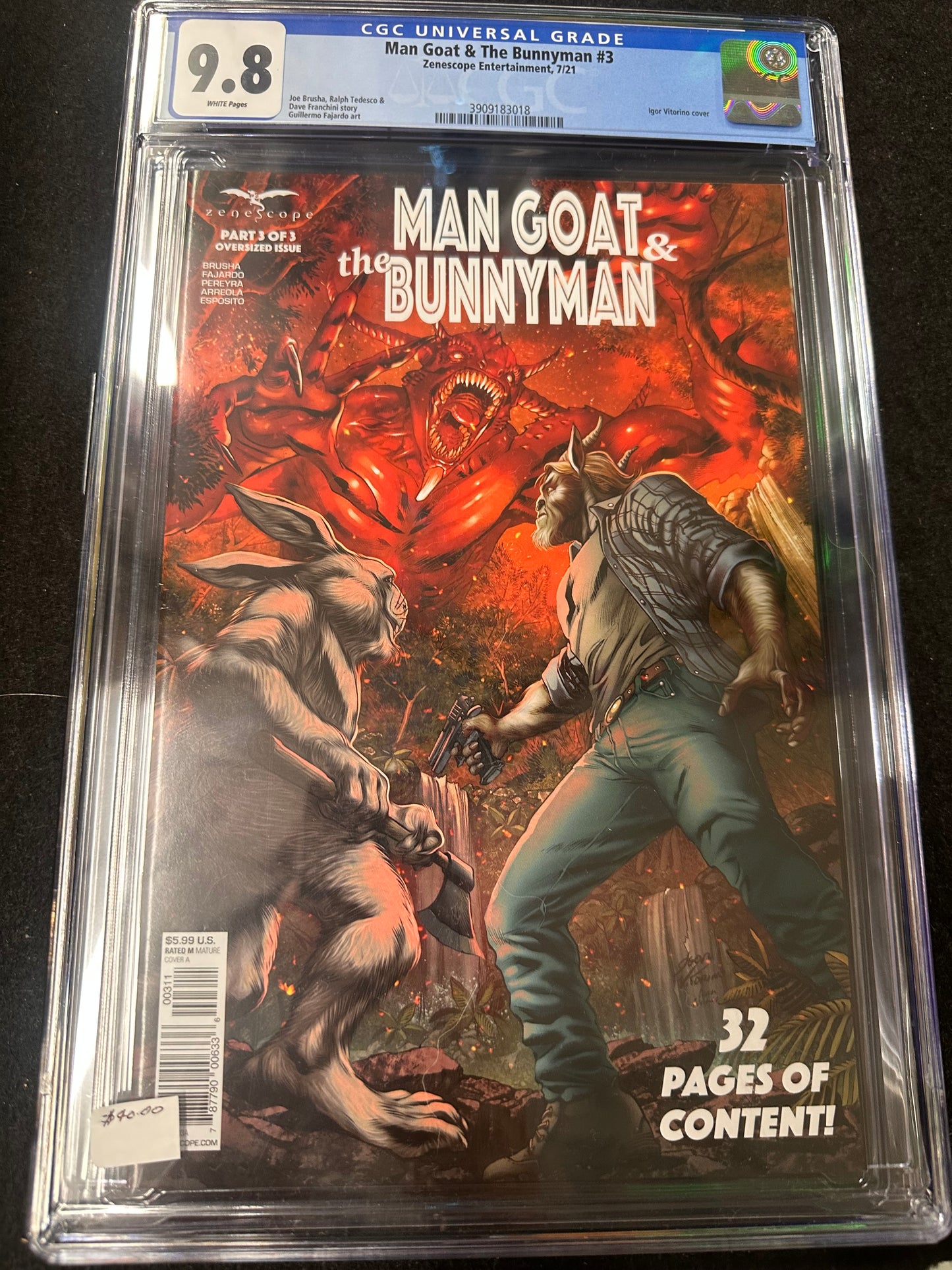 Man Goat and The Bunnyman #3 - 2021 - CGC 9.8