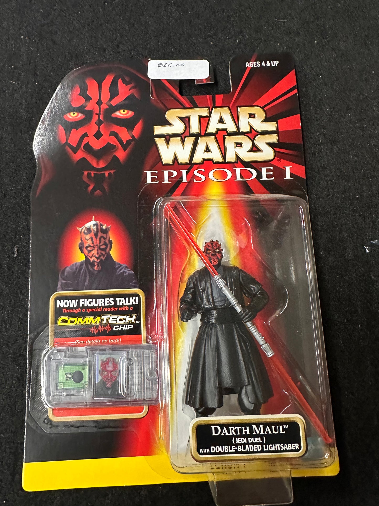 Darth Maul MOC STAR WARS Jedi Duel Episode 1 CommTech Chip Figure