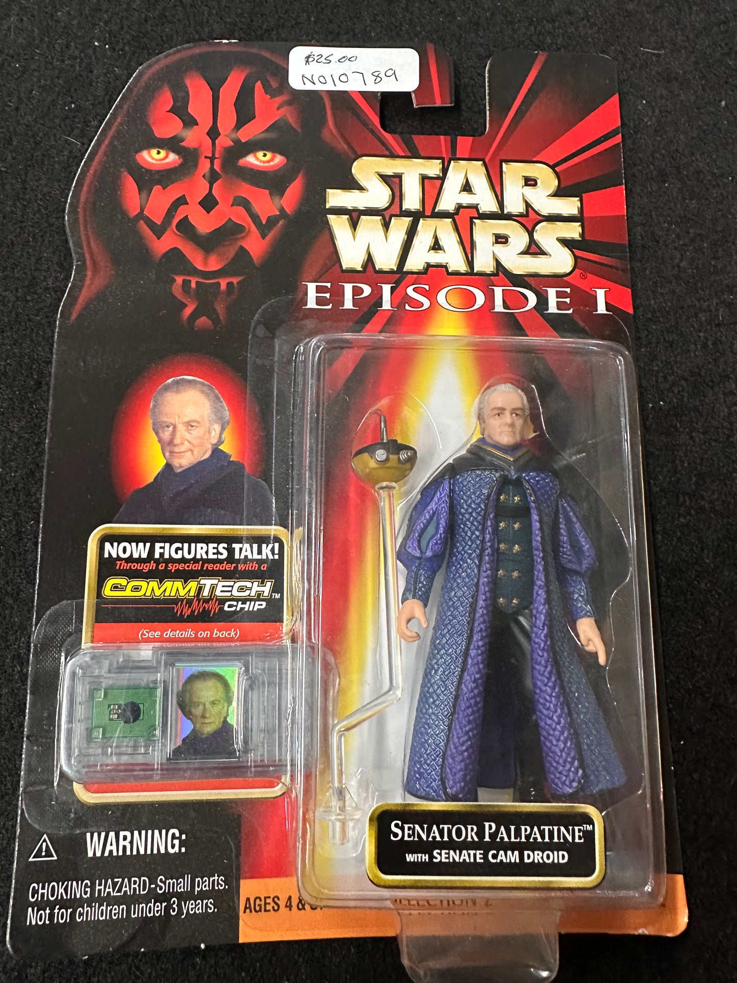 Senator Palpatine Star Wars Episode I Action Figure With Senate Cam Droid Hasbro