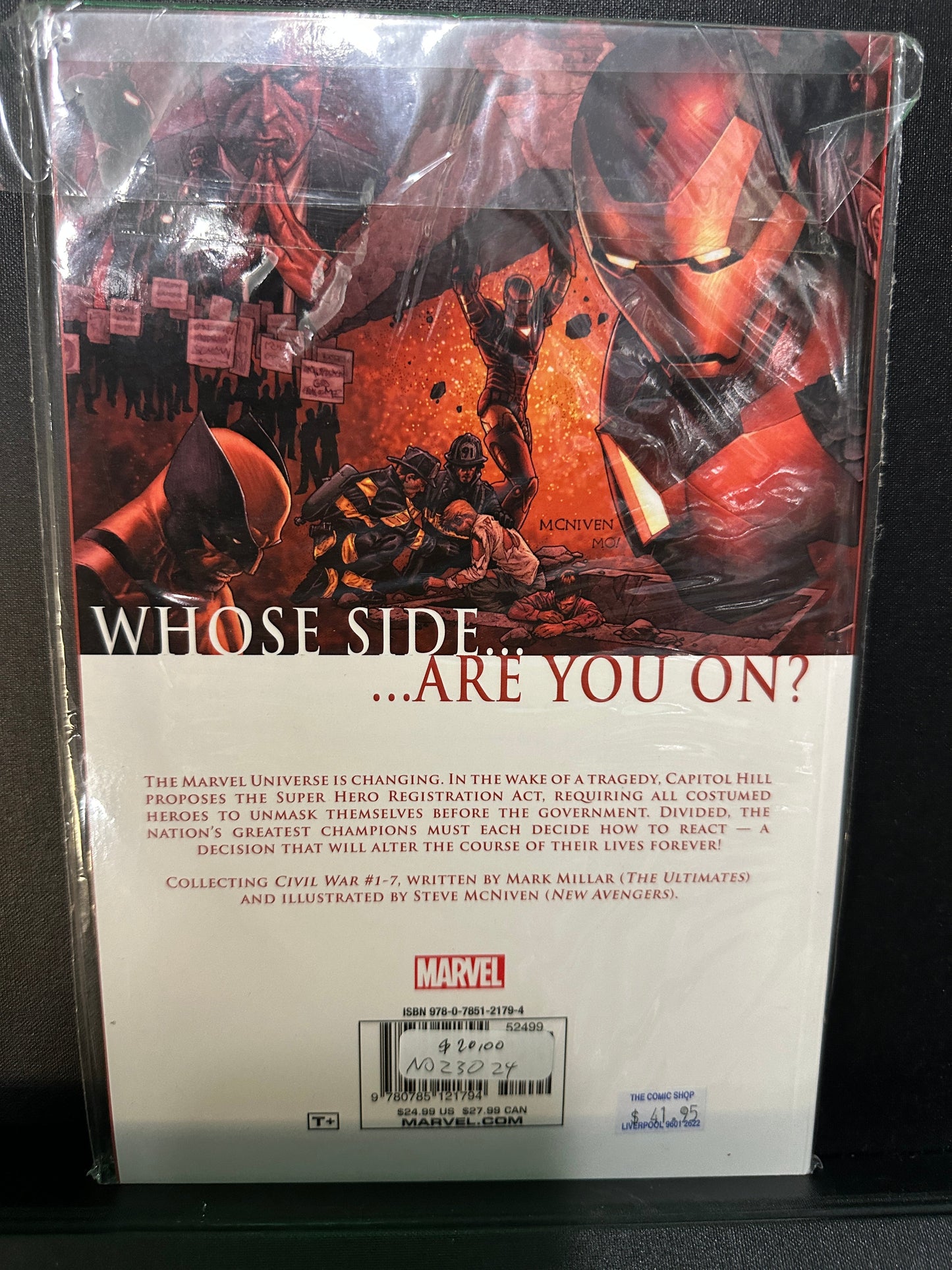 Marvel Comics: Civil War Graphic Novel Captain Comics and Collectables Pty Ltd