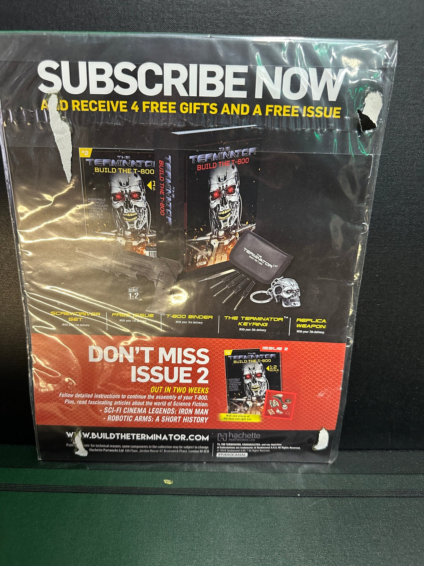 The Terminator: Build the T-800 Kit Magazine #1 and Parts | Hachette Partworks Captain Comics and Collectables Pty Ltd