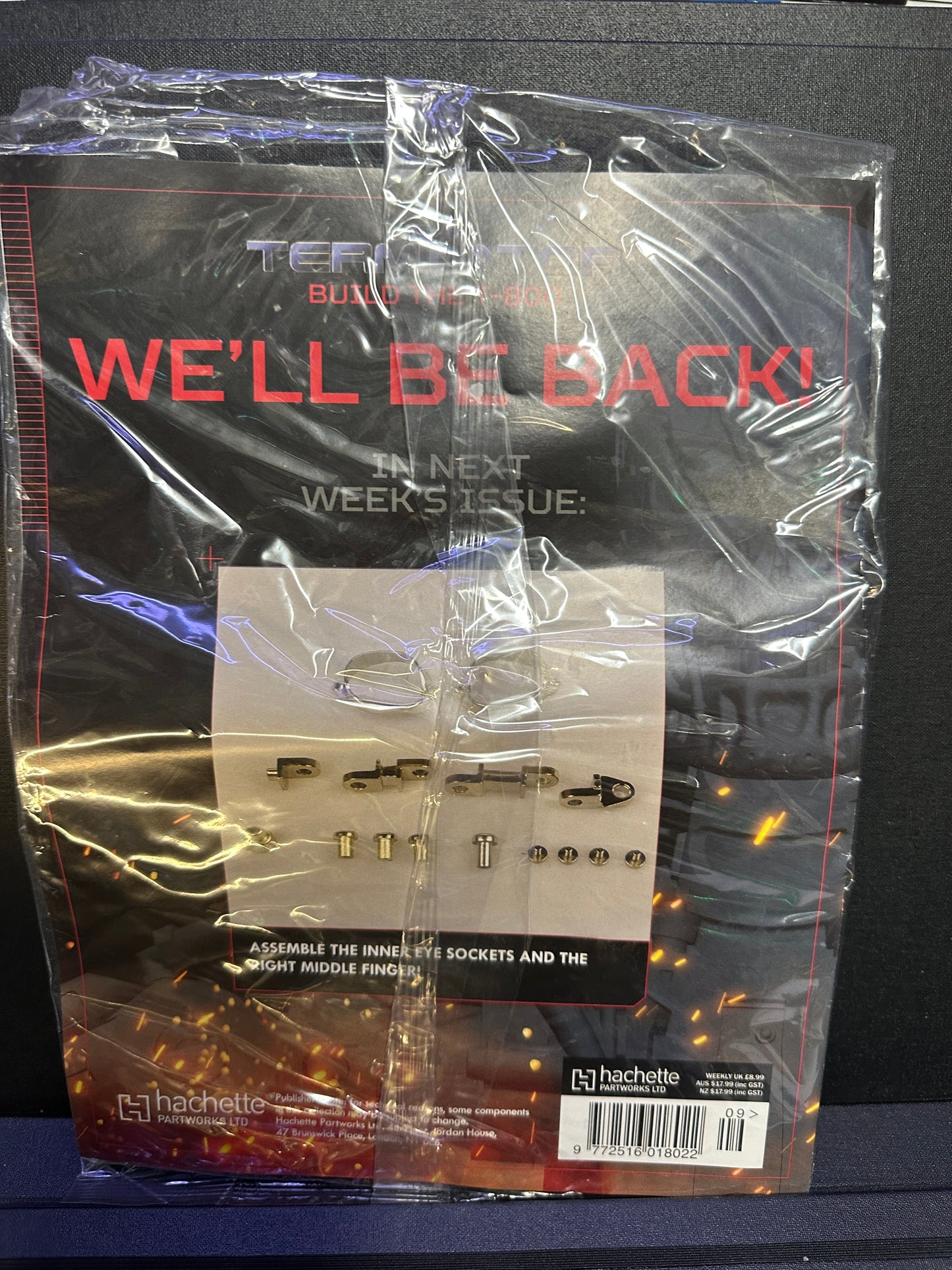 The Terminator: Build the T-800 Kit Magazine #9 and Parts | Hachette Partworks Captain Comics and Collectables Pty Ltd