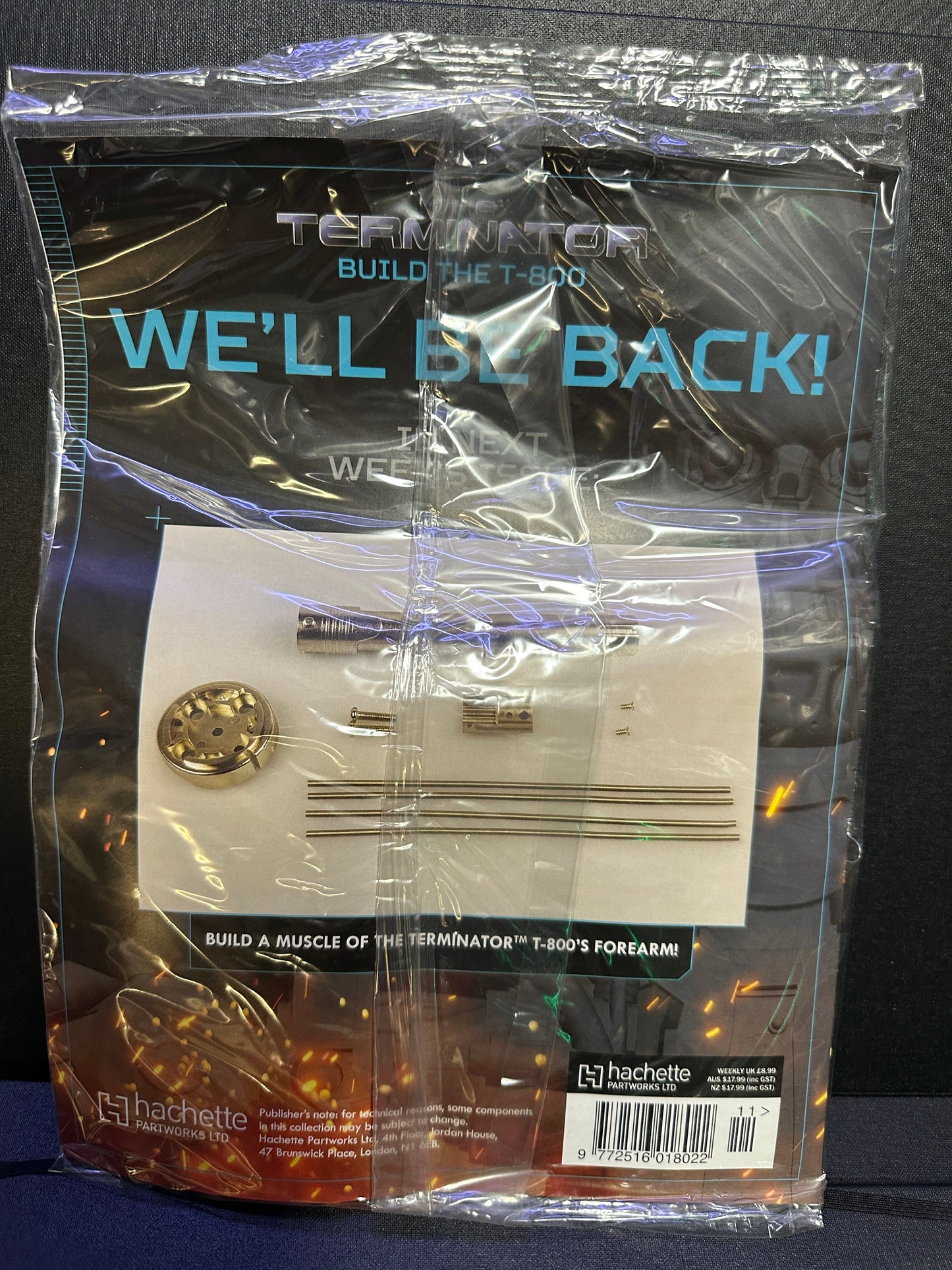 The Terminator: Build the T-800 Kit Magazine #11 and Parts | Hachette Partworks Captain Comics and Collectables Pty Ltd
