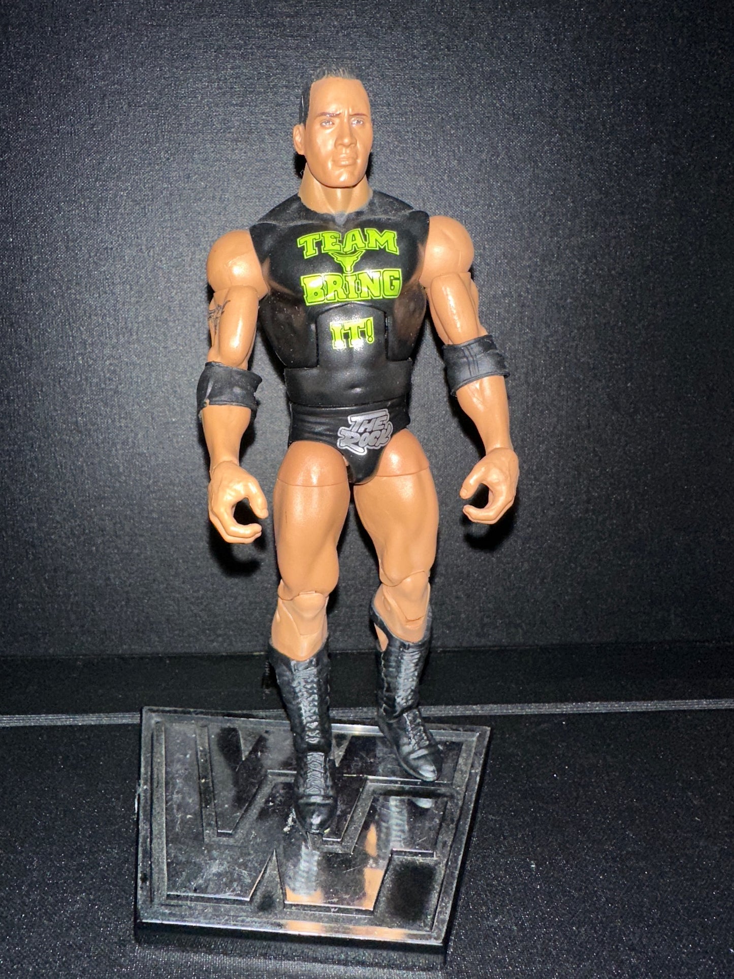 WWE The Rock Dwayne Johnson Ghostbusters Wrestling Action Figure (loose)