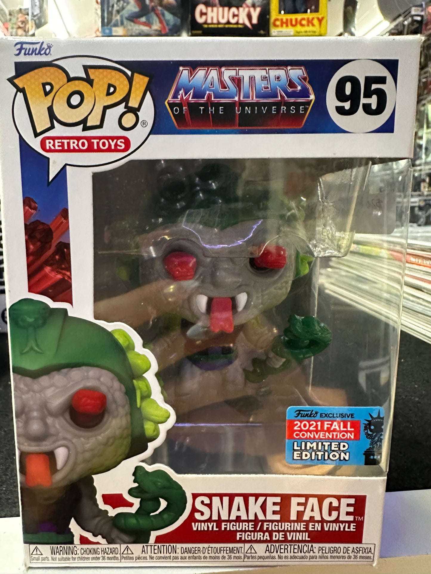 FUNKO POP MASTER OF THE UNIVERSE SNAKE FACE # 95