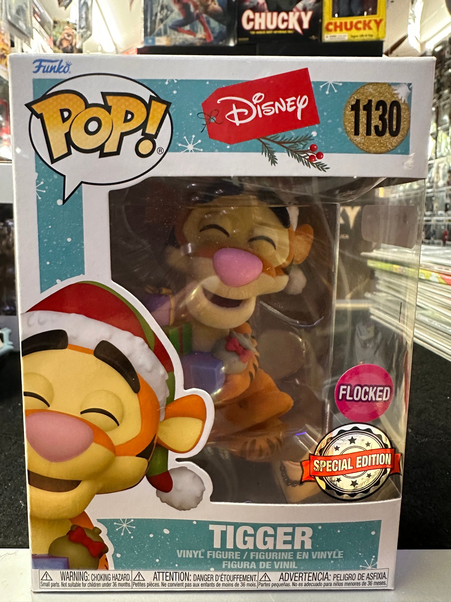 FUNKO POP DISNEY TIGGER FLOCKED SPECIAL EDITION #1130
