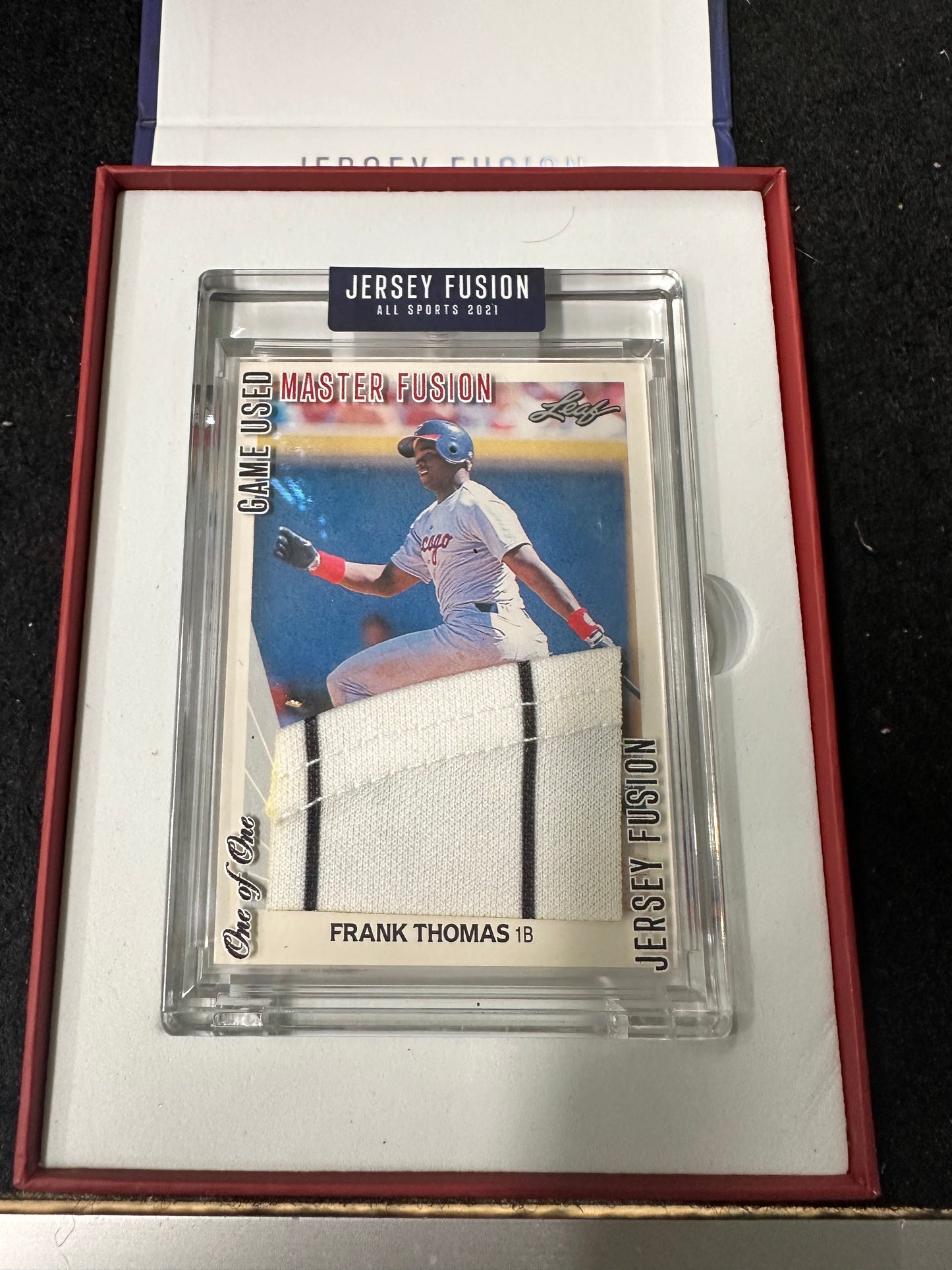 JERSEY FUSION ALL SPORTS 2021 EDITION SPORTS CARDS FRANK THOMAS JF-FT97