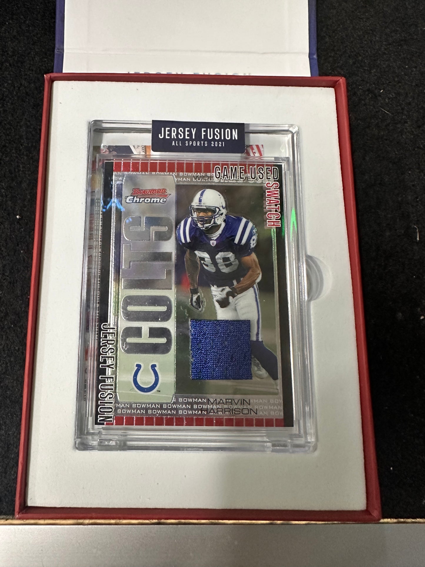 JERSEY FUSION ALL SPORTS 2021 EDITION SPORTS CARDS MARVIN HARRISON JF-MH05