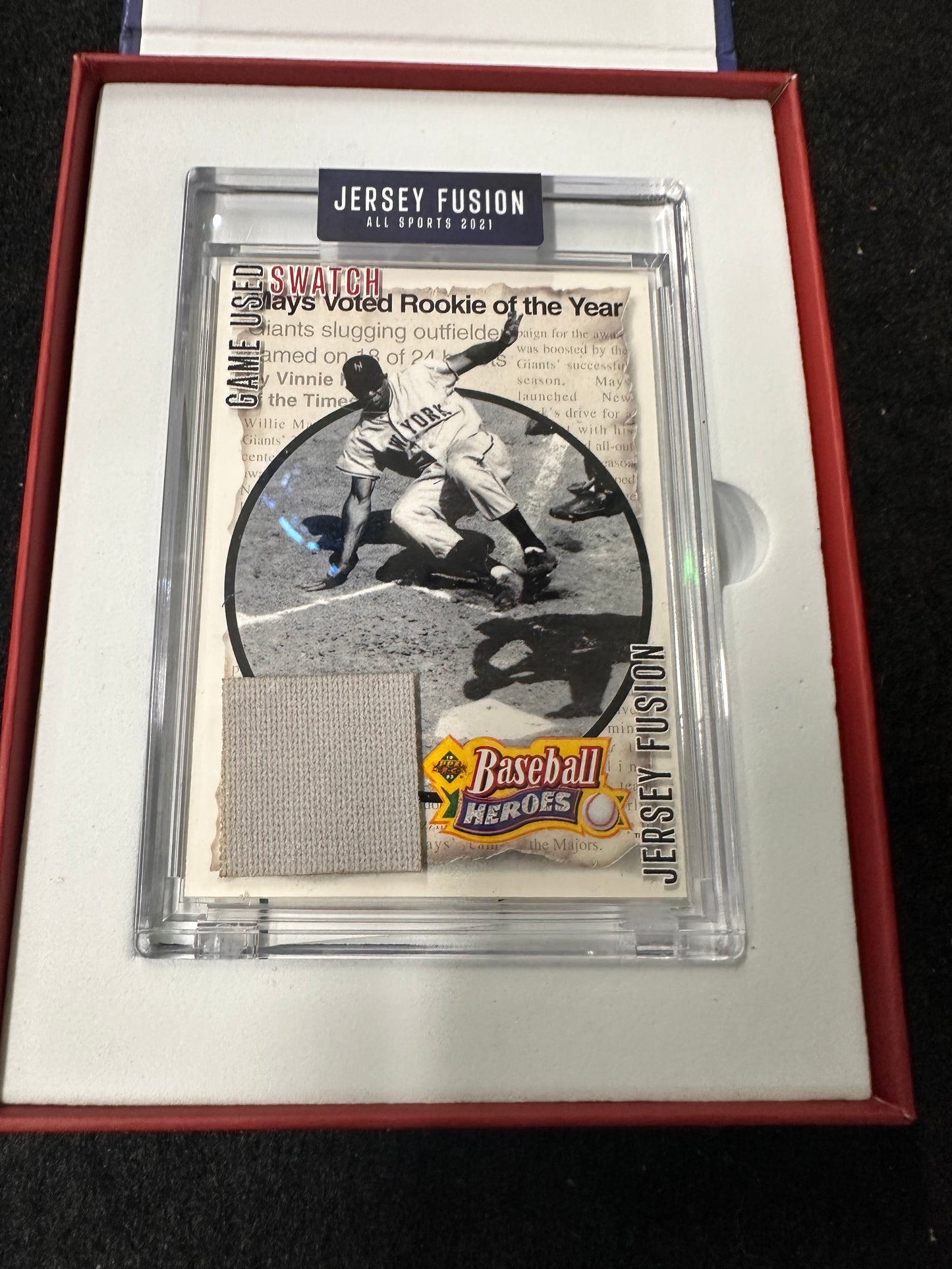 JERSEY FUSION ALL SPORTS 2021 EDITION SPORTS CARDS WARREN MAYS JF-WM79