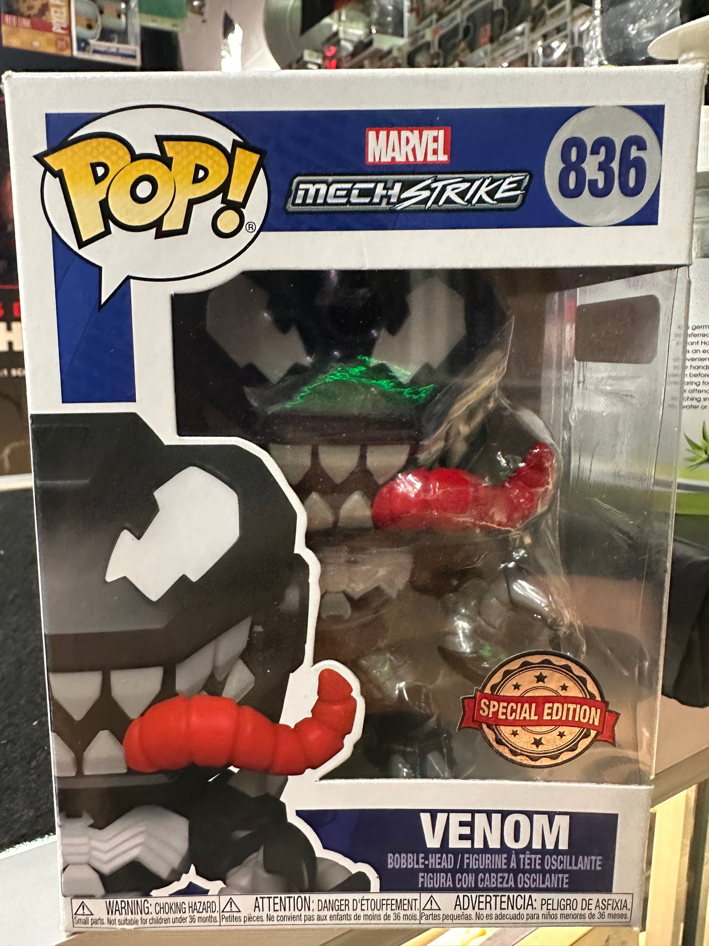 FUNKO POP MARVEL VENOM #836 SPECIAL EDITION