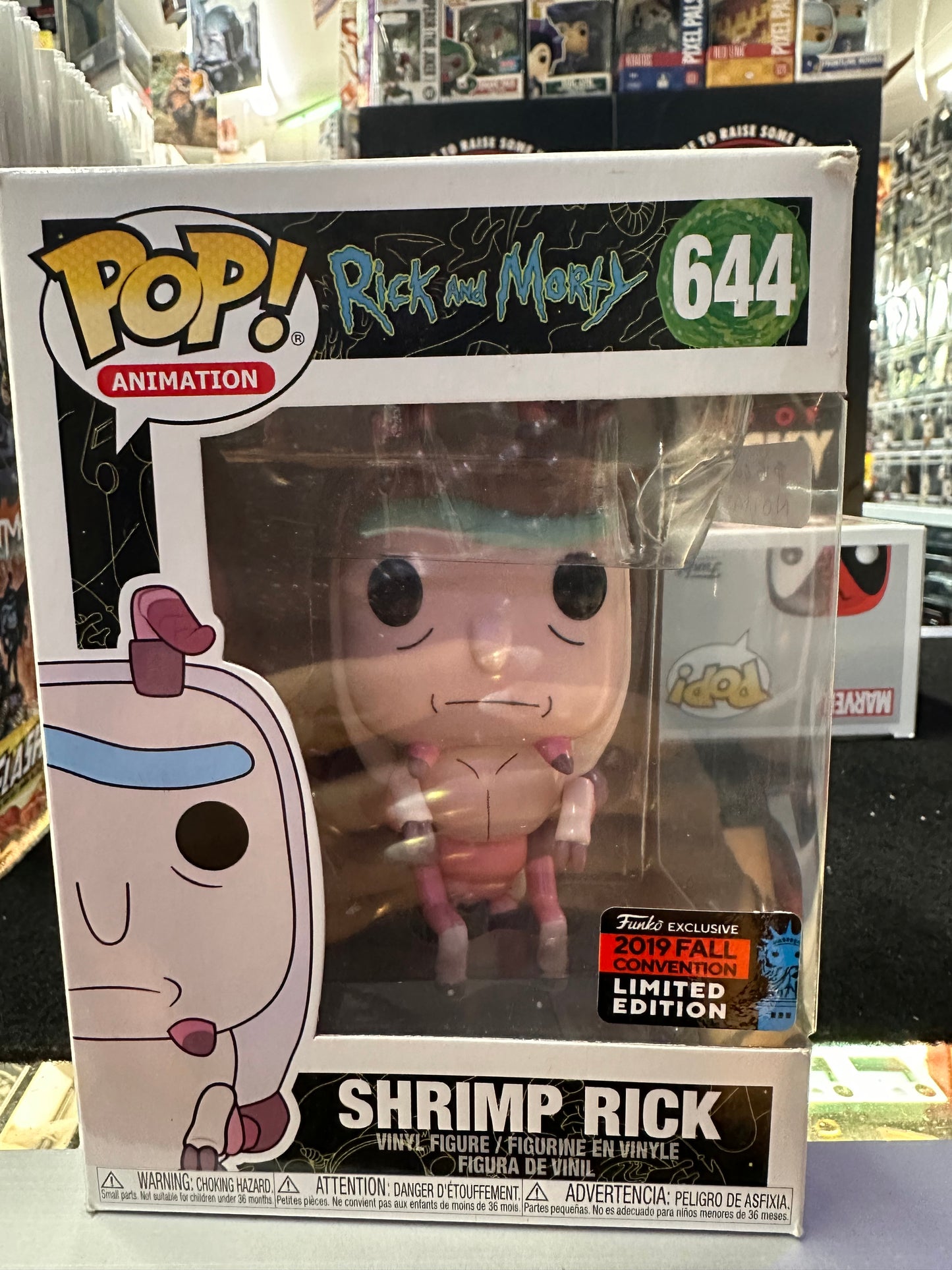 FUNKO POP RICK AND MORTY SHRIMP RICK #644 LIMITED EDITION