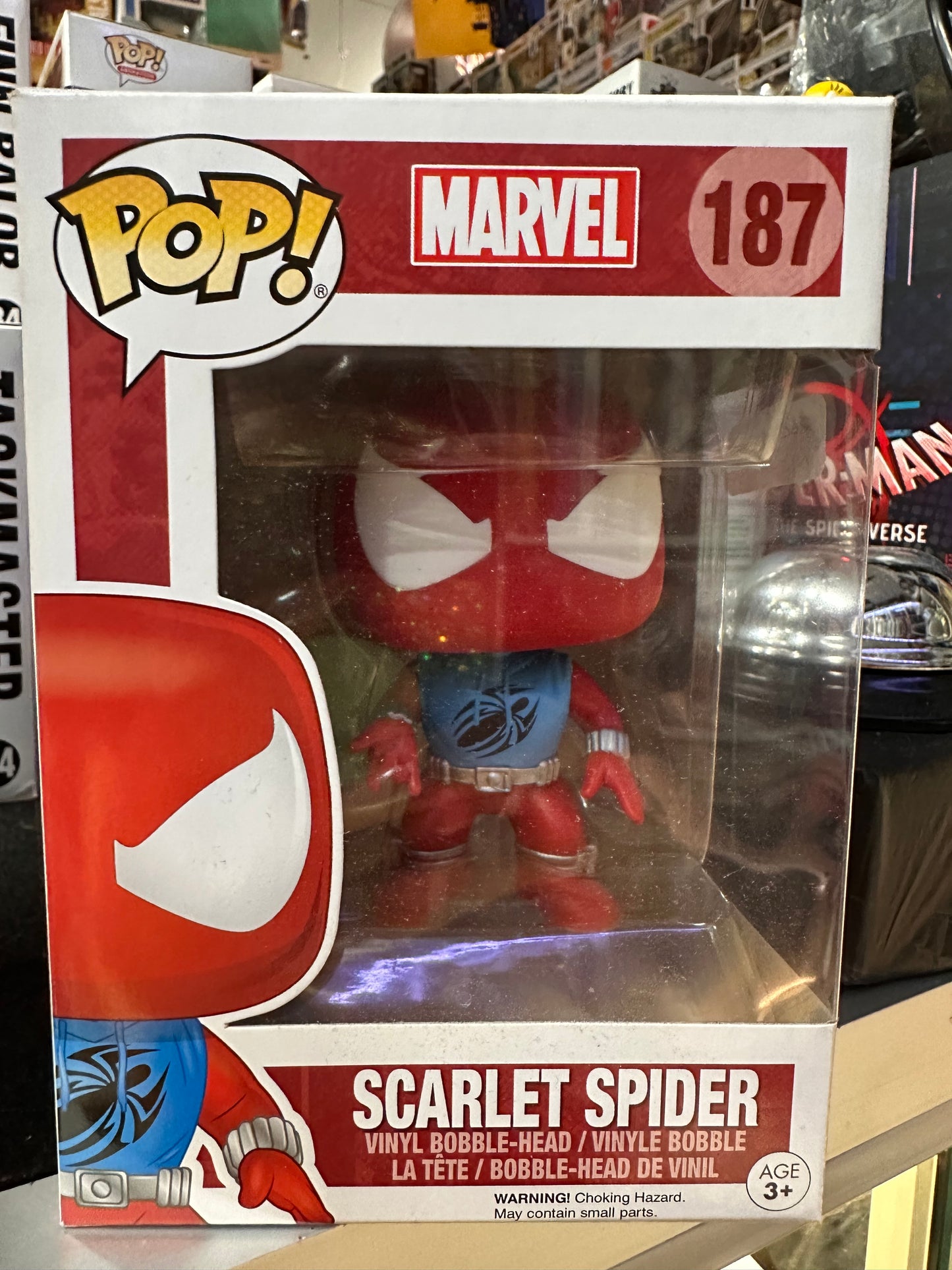 FUNKO POP MARVEL SPIDER-MAN SCARLET SPIDER #187