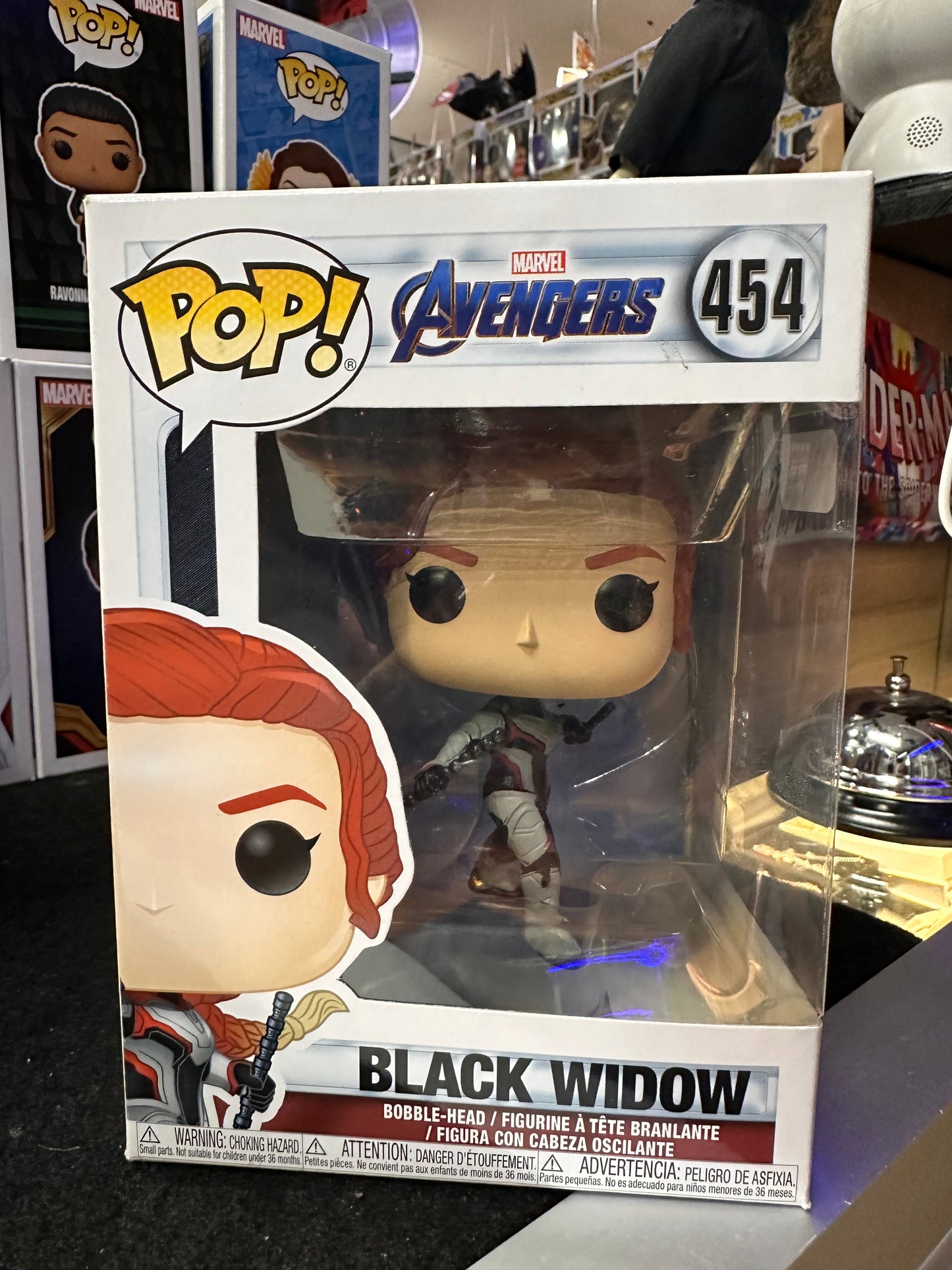 FUNKO POP MARVEL AVENGERS BLACK WIDOW #454