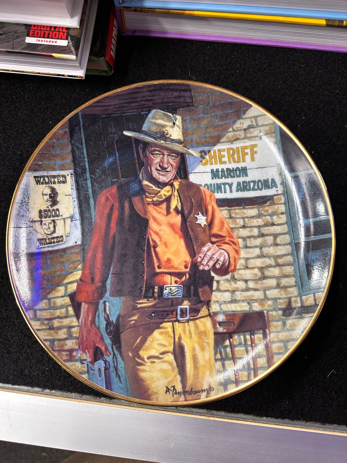 JOHN WAYNE FRANKLIN MINT PLATE