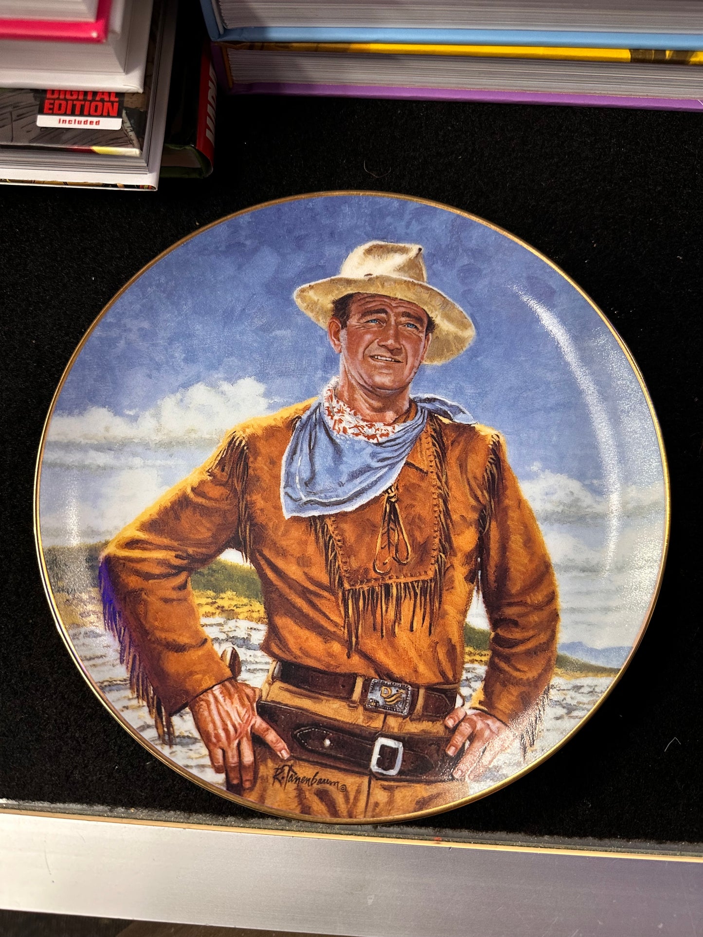 JOHN WAYNE FRANKLIN MINT PLATE