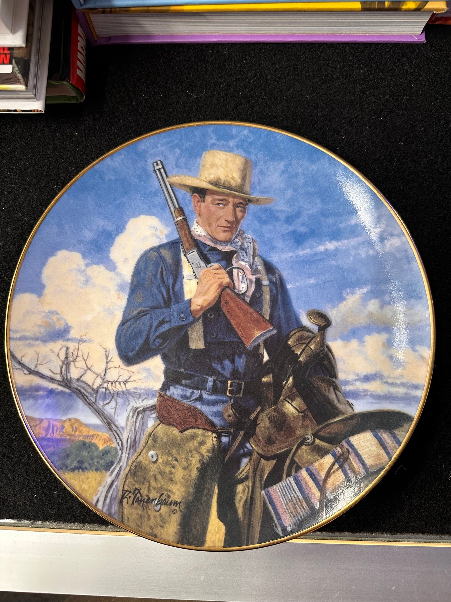 JOHN WAYNE FRANKLIN MINT PLATE