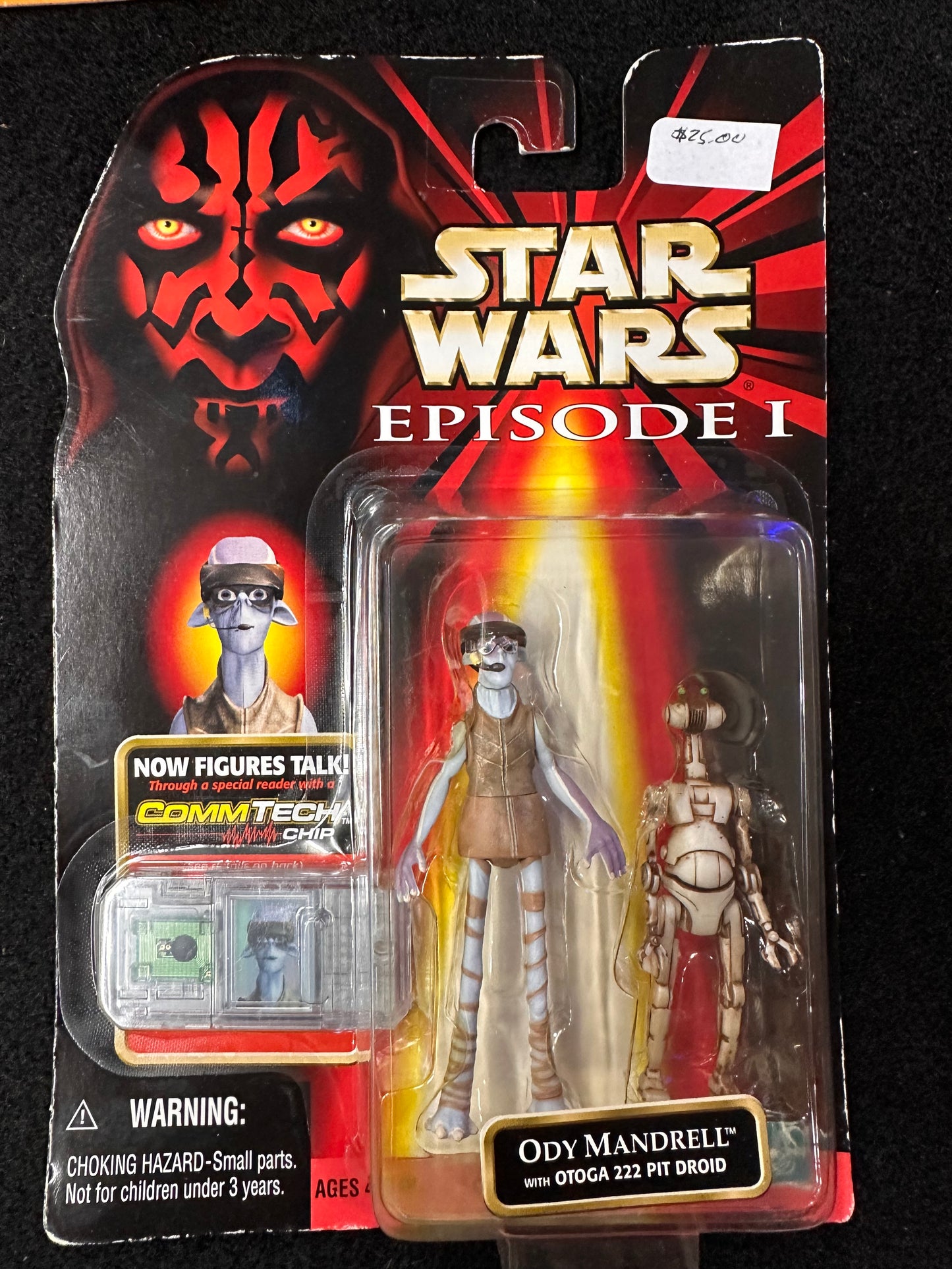 STAR WARS EPISODE 1 ODY MANDRELL WITH OTOGA 222 PITT DROID (COMMTECH CHIP)