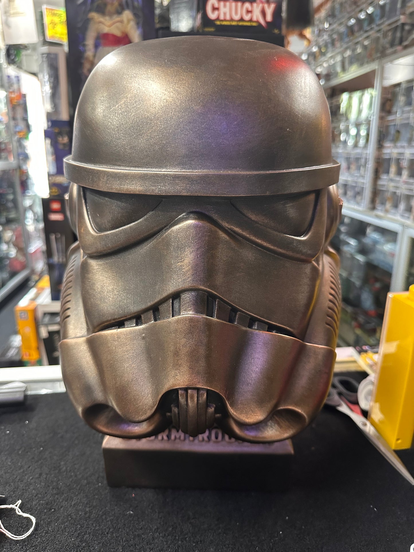 STAR WARS STORM TROOPER POLYRESIN HELMET STATUE