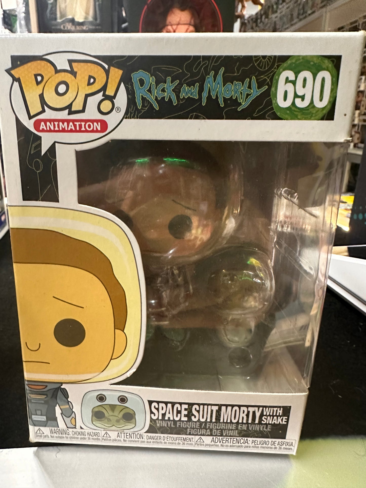 FUNKO POP RICK AND MORTY SPACE SUIT MORTY WITH SNAKE #690