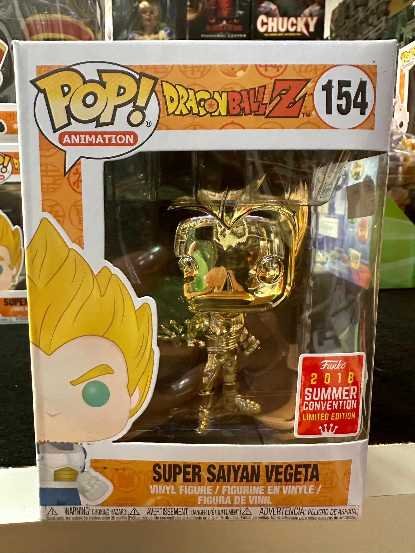 FUNKO POP DRAGON BALL Z SUPER SAIYAN VEGETA #154