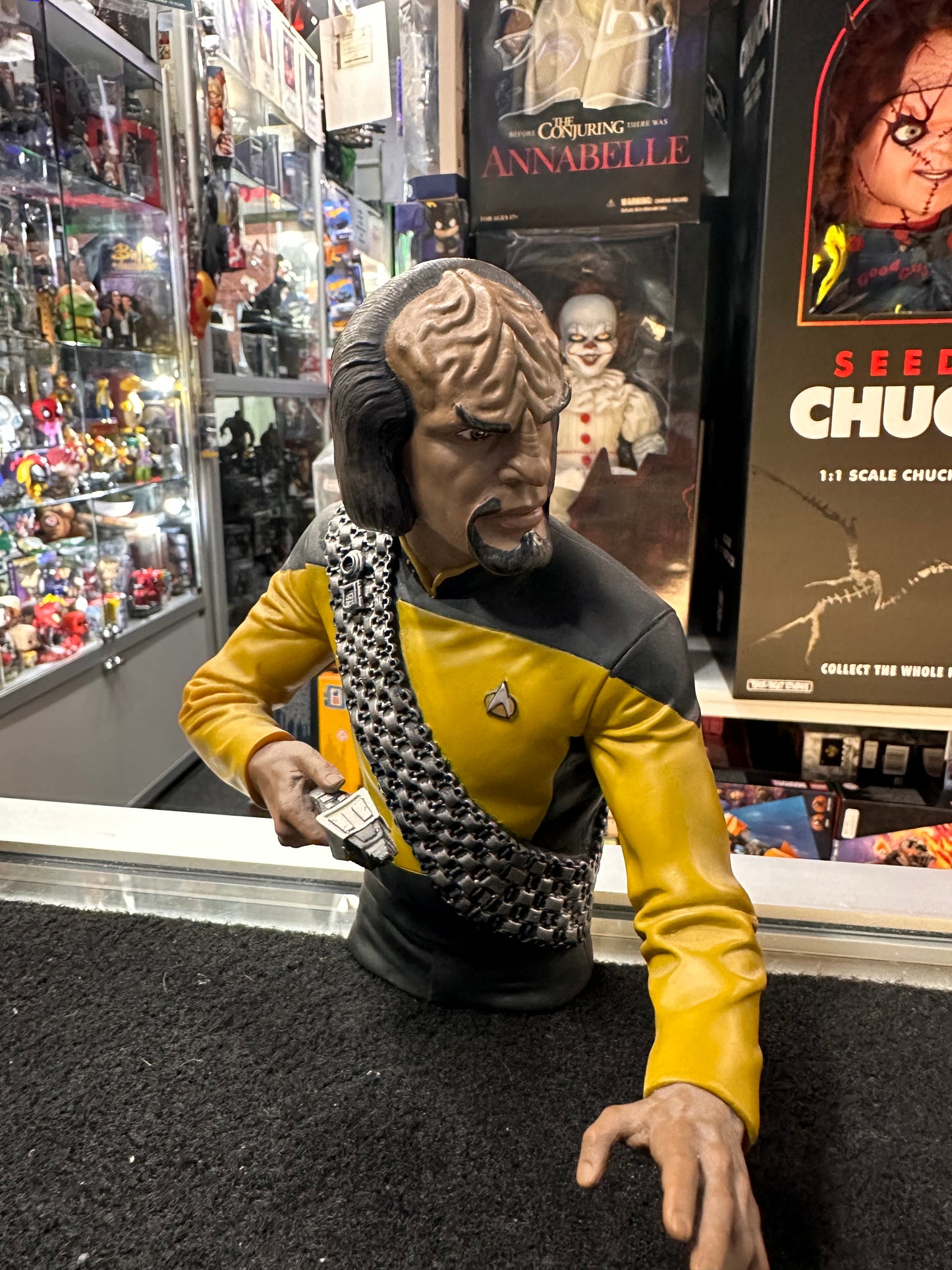 STAR TREK LT WORF MONEY BOX