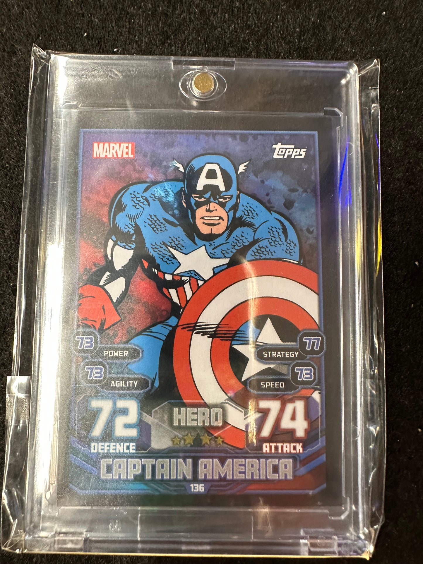 MARVEL TOPPS CAPTAIN AMERICIA TRADING CARD