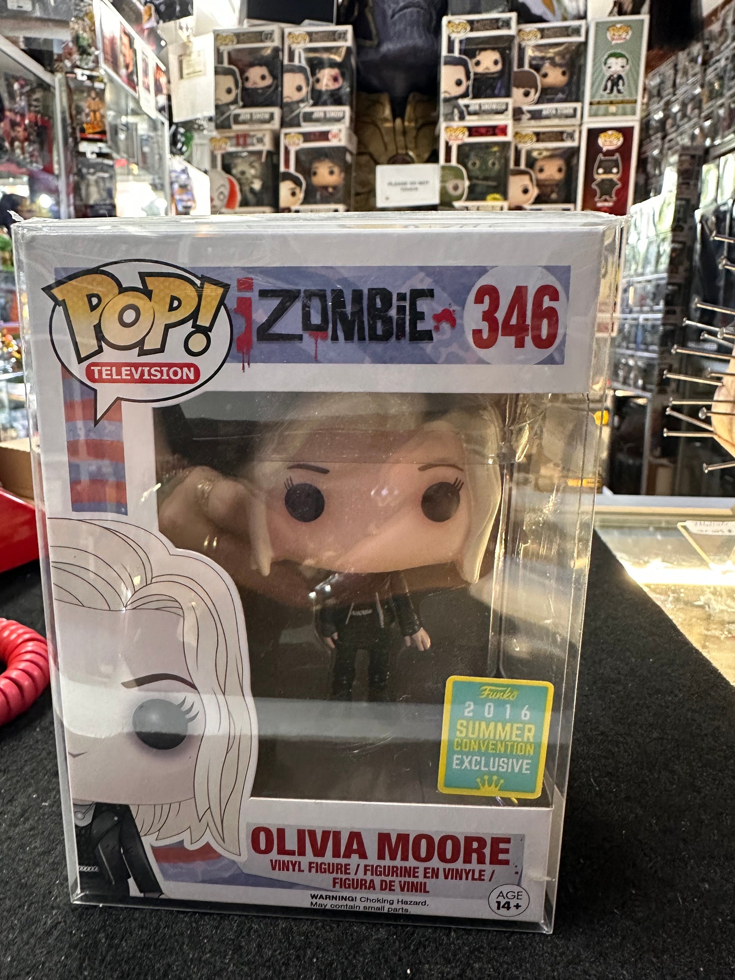FUNKO POP I ZOMBIE OLIVIA MOORE #346 2016 EXCLUSIVE