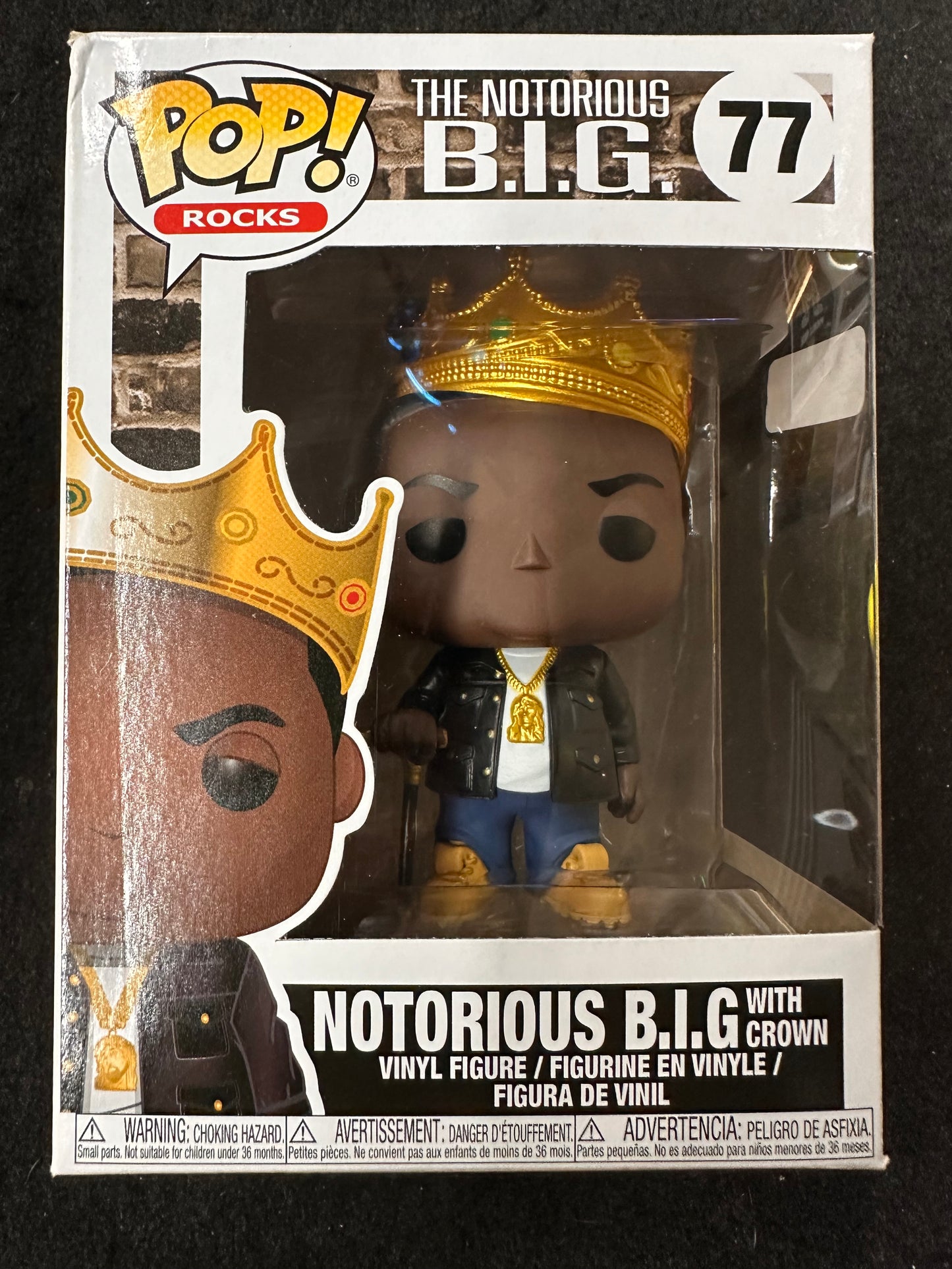 FUNKO POP NOTORIOUS B.I.G WITH CROWN #77