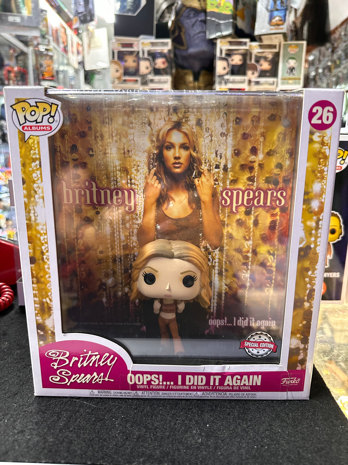 FUNKO POP ALBUMS BRITNEY SPEARS OOPS! ... I DID IT AGAIN #26 SPECIAL EDITION