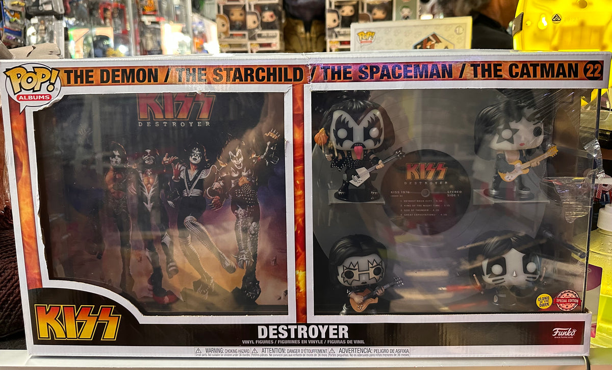 FUNKO POP ALBUMS KISS THE DEMON/THE STARCHILD/ THE SPACEMAN/THE CATMAN DESTROYER #22