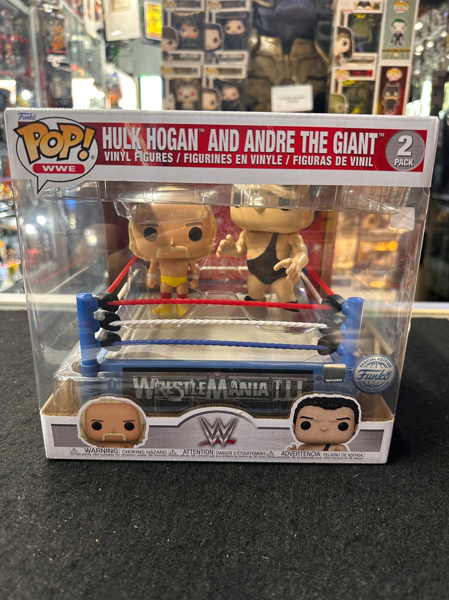 FUNKO POP WWE HULK HOGAN AND ANDRE THE GIANT 2 PACK