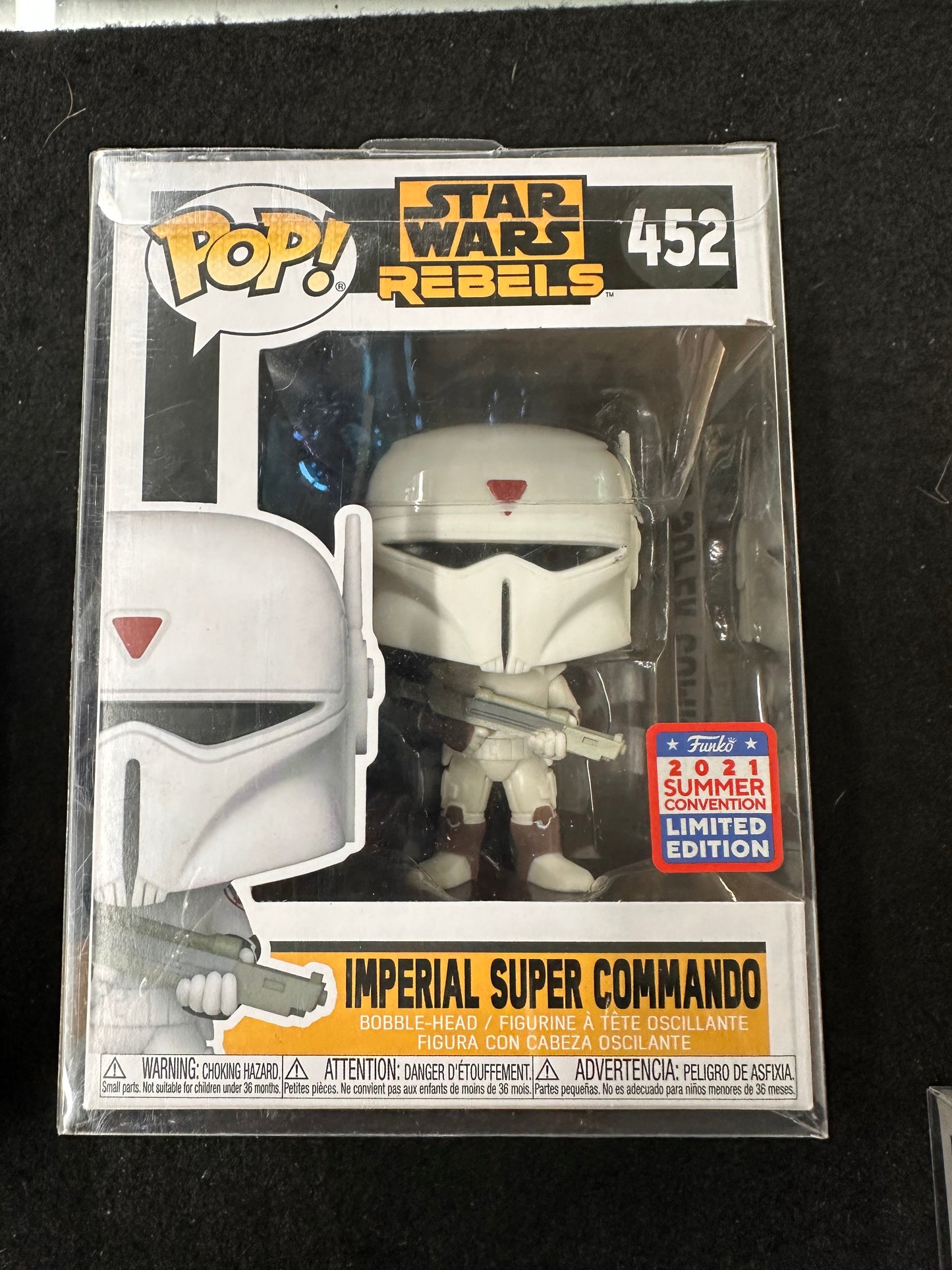 FUNKO POP STAR WARS REBELS IMPERIALS SUPER COMMANDO # 452 LIMITED EDITION