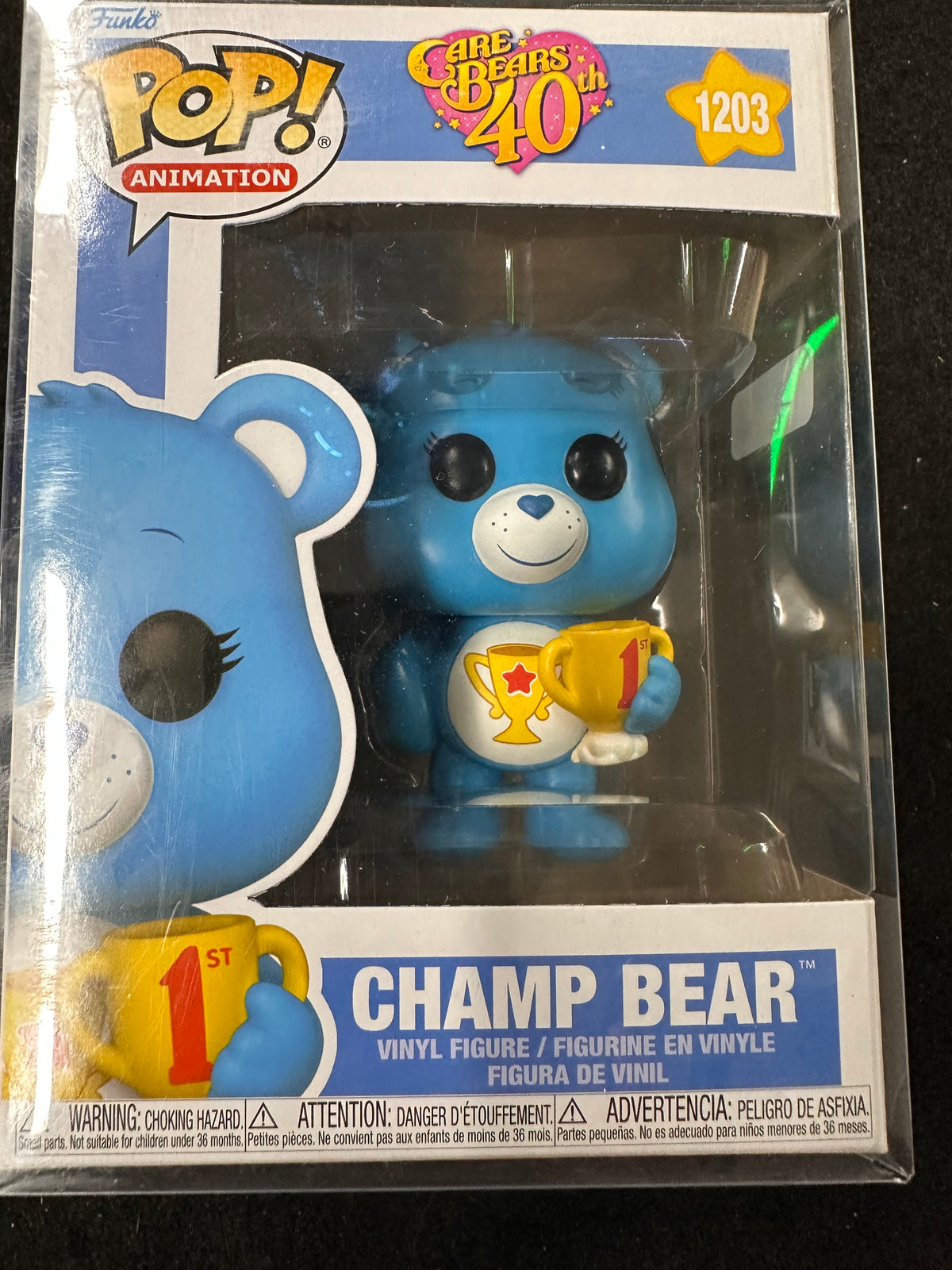 FUNKO POP CARE BEAARES 40TH CHAMP BEAR #1203