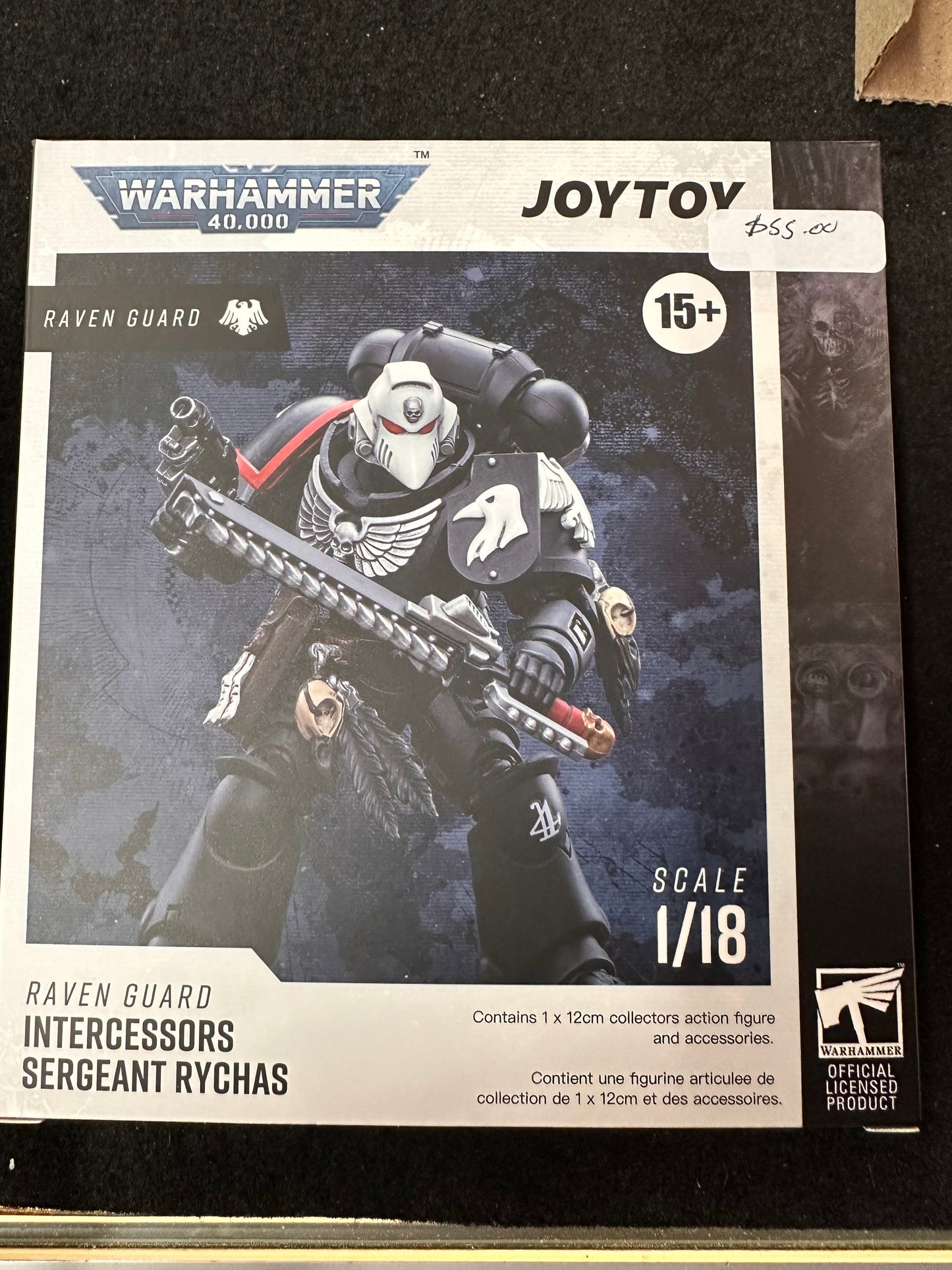 WARHAMMER 40,000 RAVEN GUARD JOY TOY INTERCESSORS SERGEANT RYCHAS 1/18 SCALE