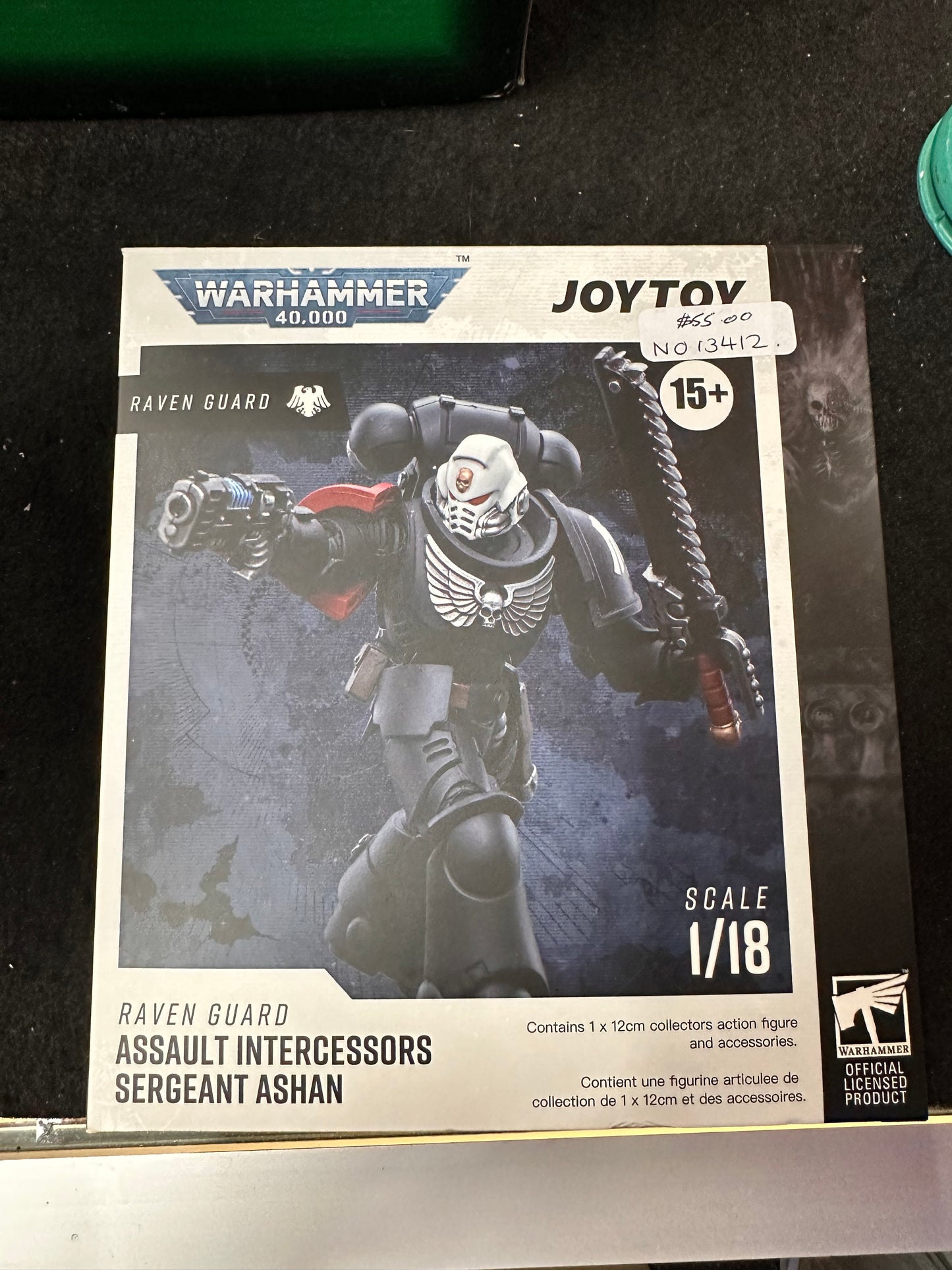 WARHAMMER 40,000 RAVEN GUARD JOY TOY INTERCESSORS SERGEANT ASHAN 1/18 SCALE