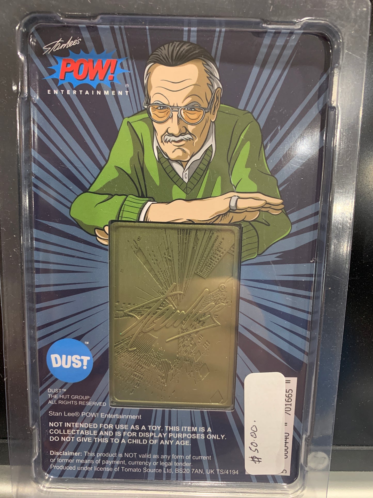 Stan Lee limited edition collectors ingot 1485/3000