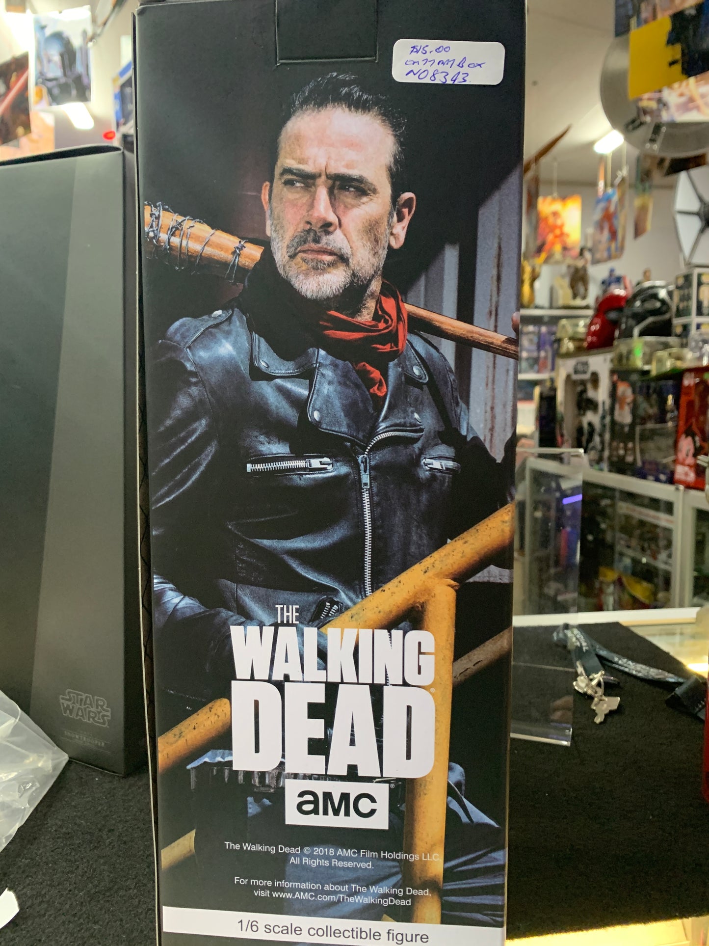 The walking dead negan empty art box