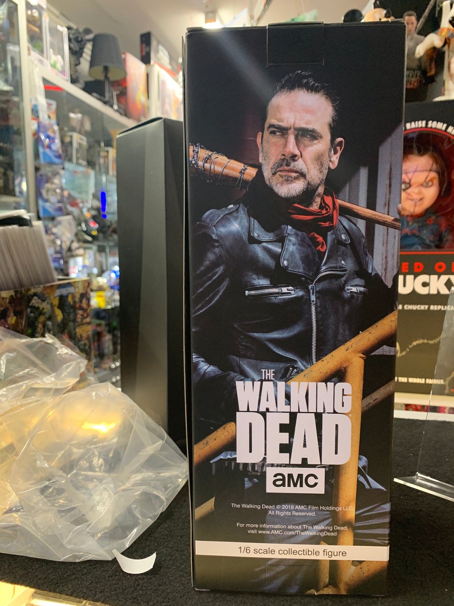 The walking dead negan empty art box