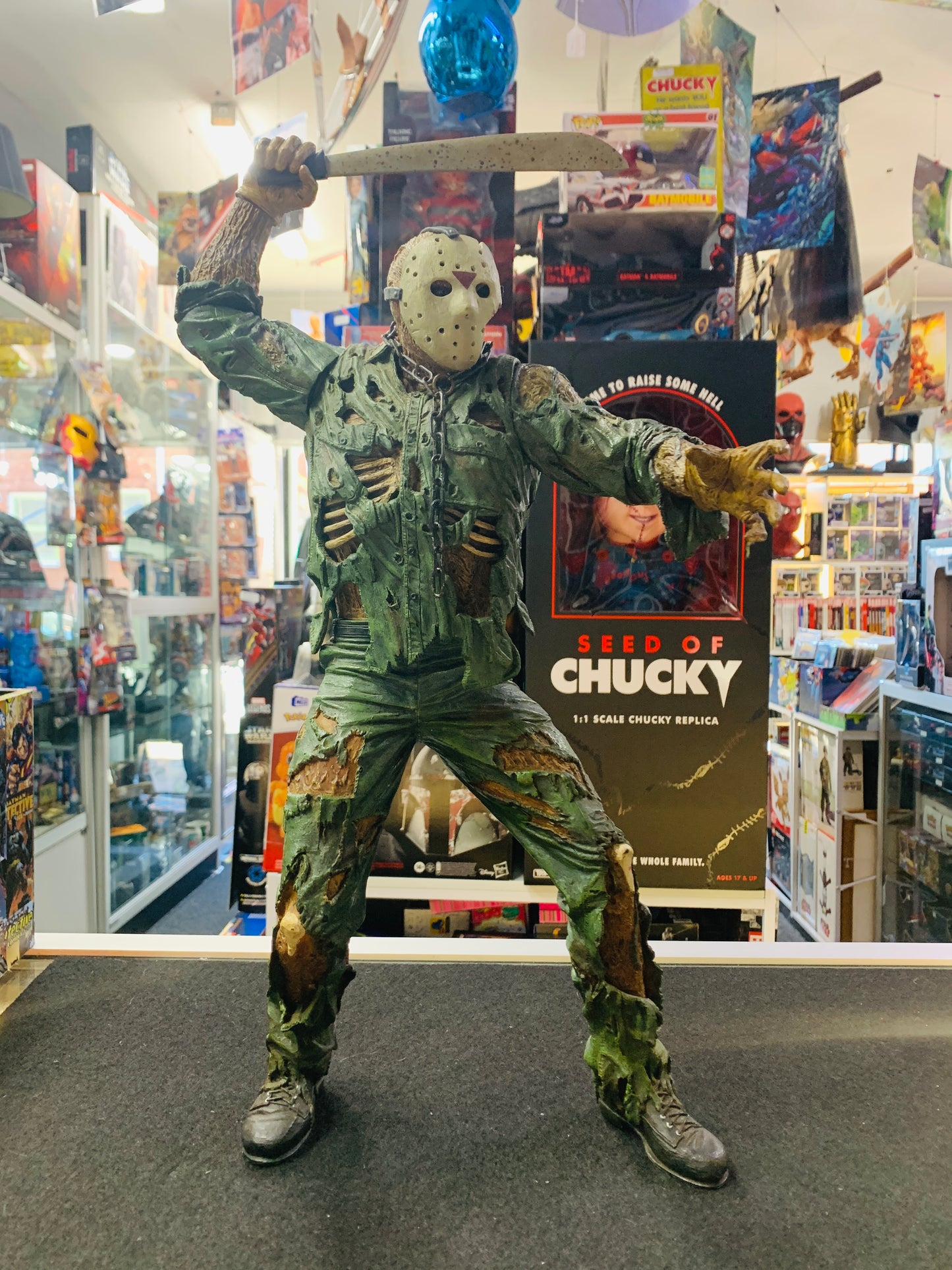 Jason one of the horror kings 2003 Neca sound motion sensor no box absolutely perfect
