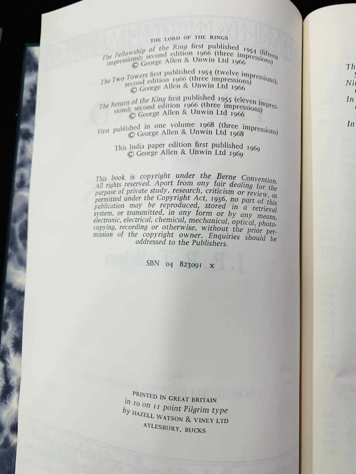 The lord of the rings book a real classic book and extremely rare