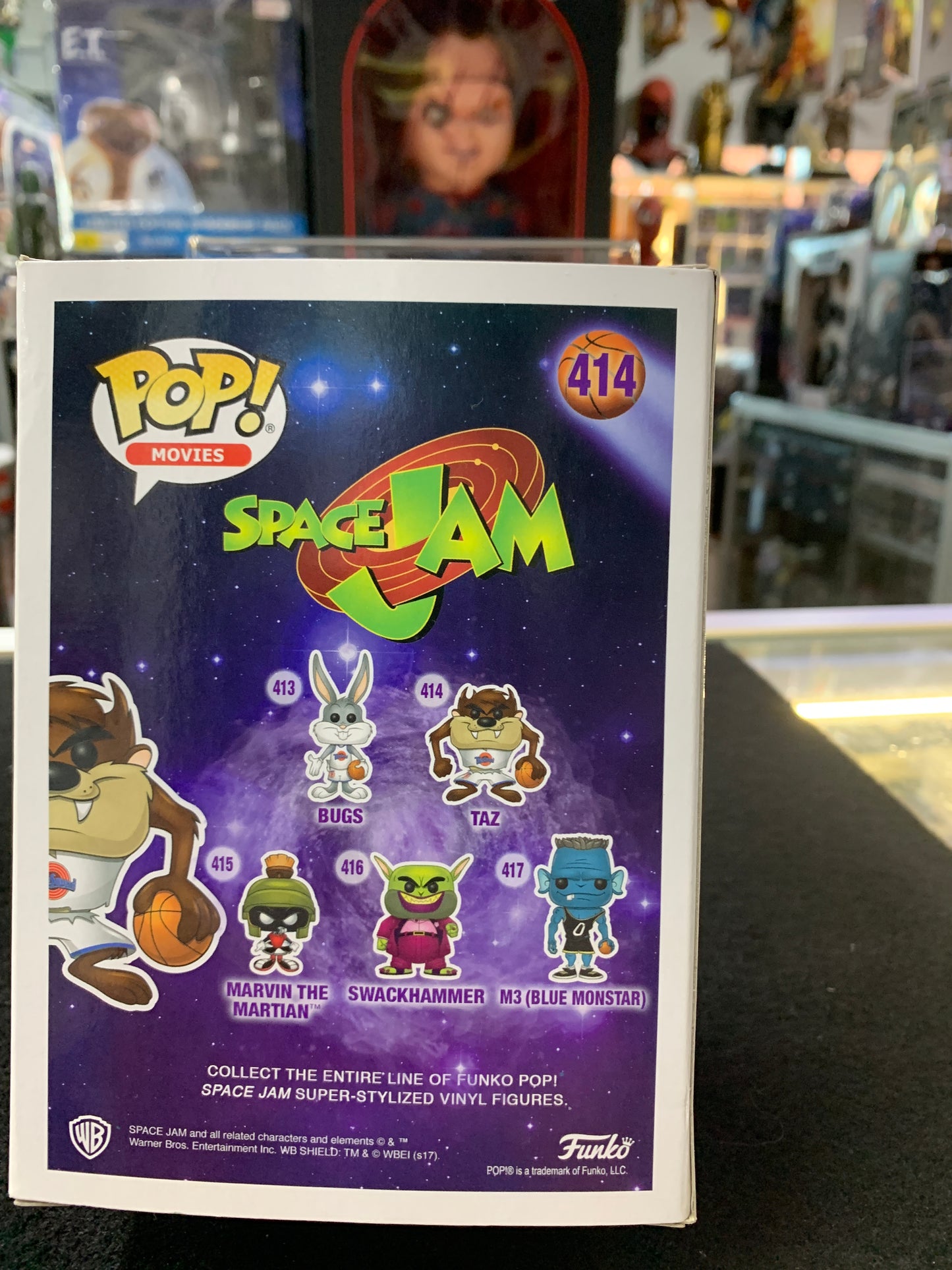 Pop funko space jam 414 Taz chase limited edition