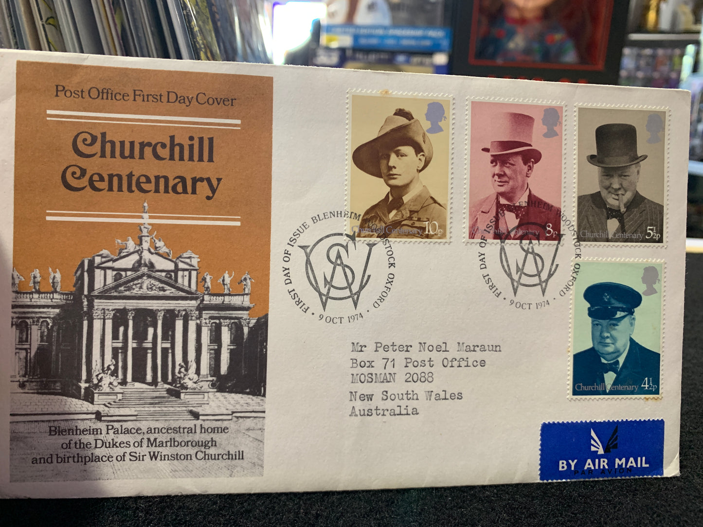 Post office first day cover Churchill centenary